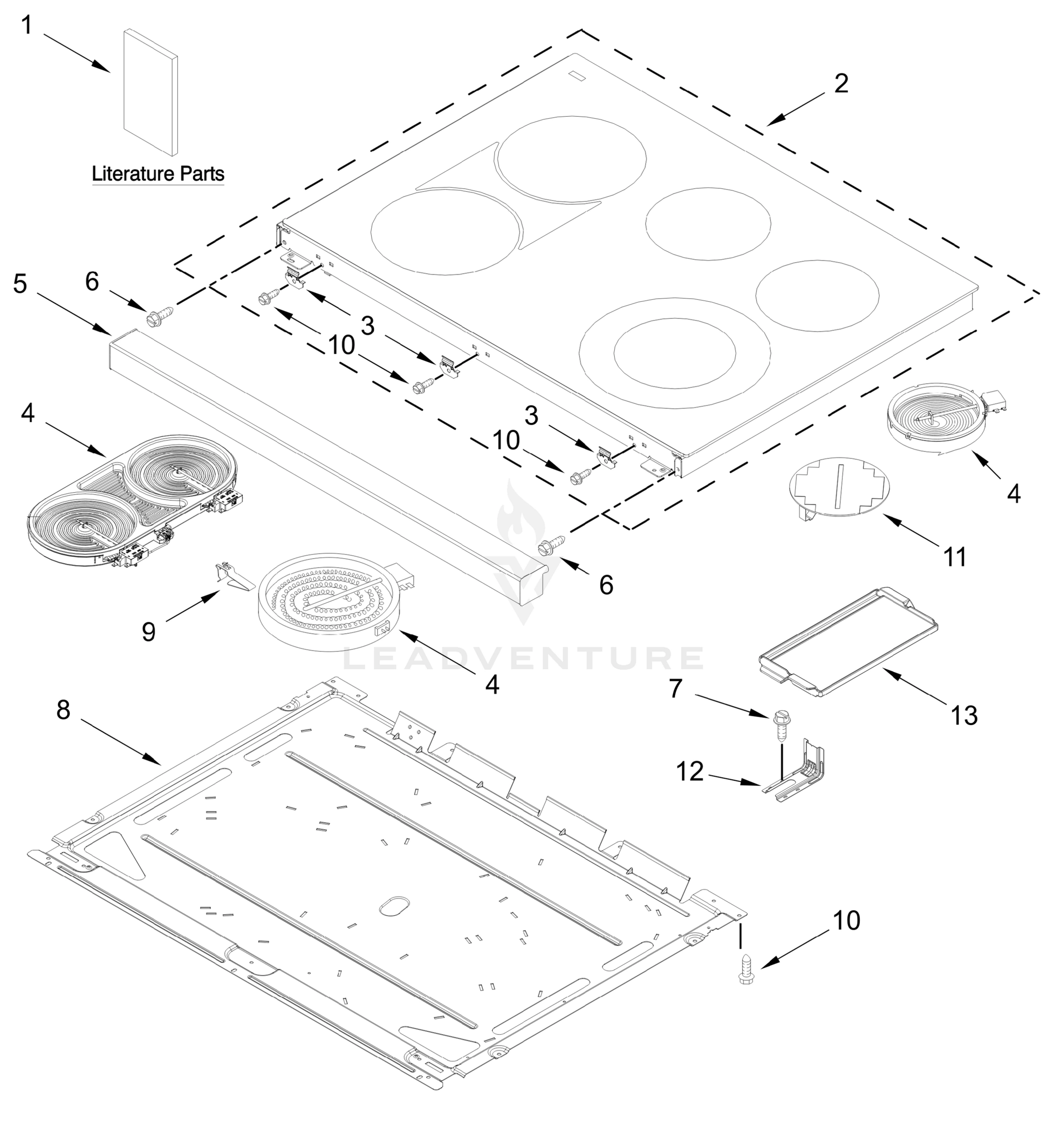COOKTOP PARTS