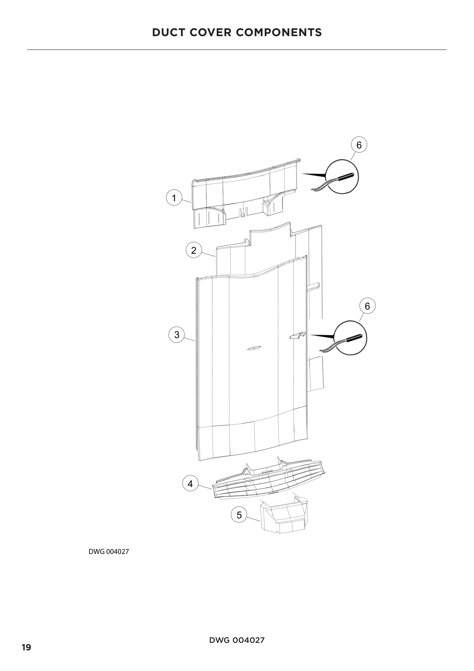 DUCT COVER COMPONENTS