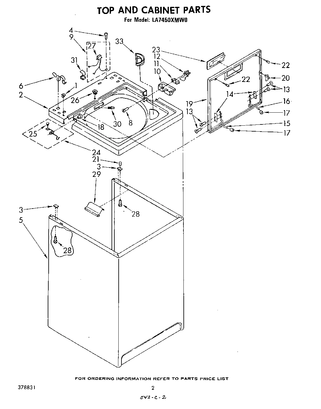 02 - TOP AND CABINET , LITERATURE AND OPTIONAL