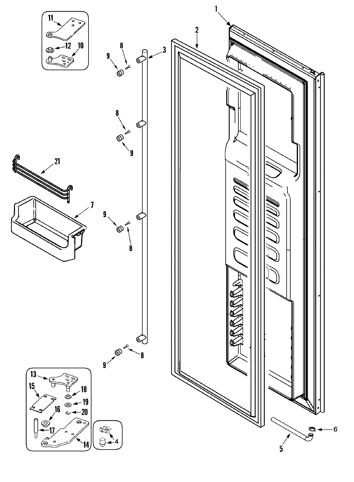 06 - FREEZER DOOR (RJRS4880D)