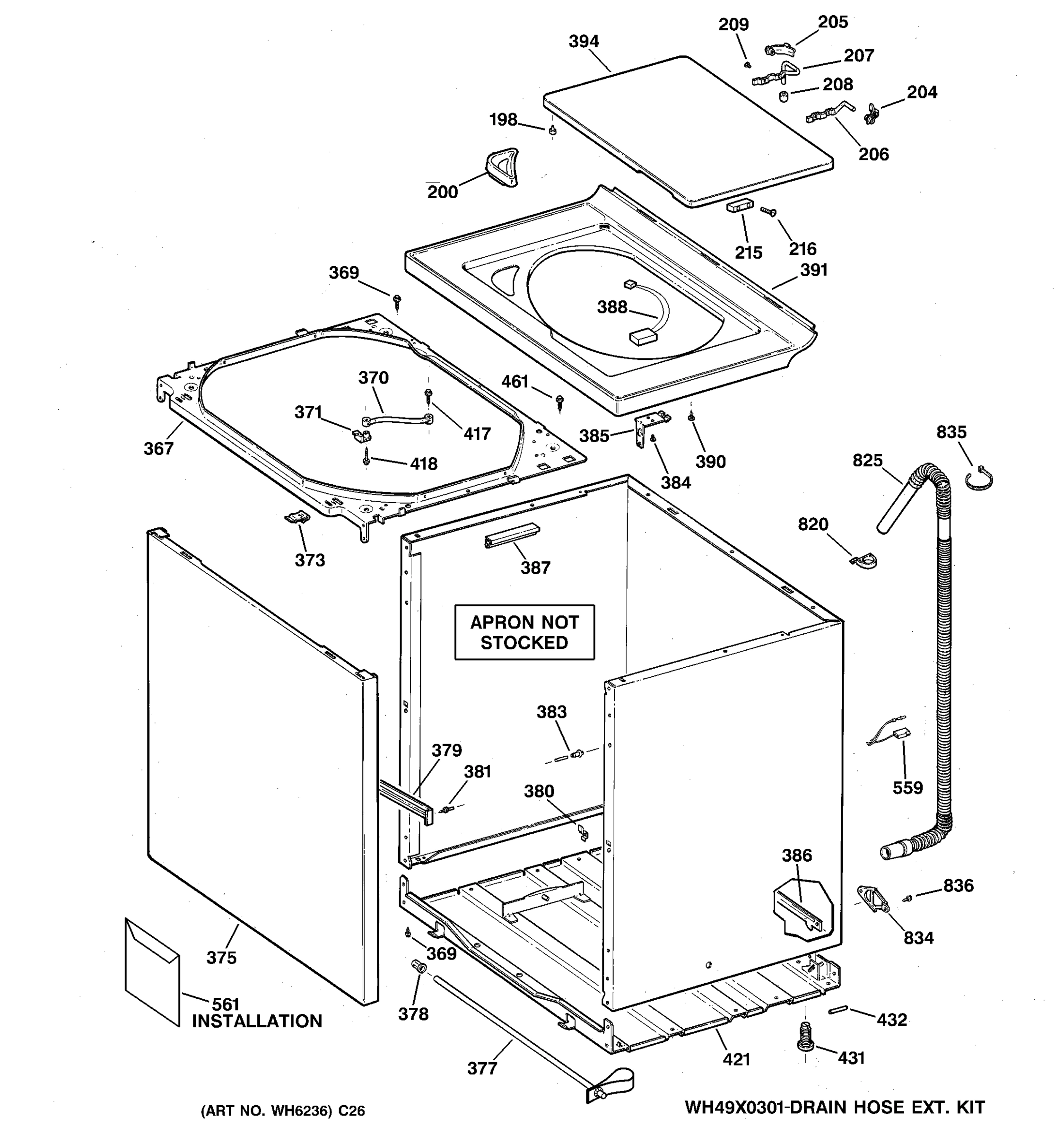 CABINET, COVER & FRONT PANEL