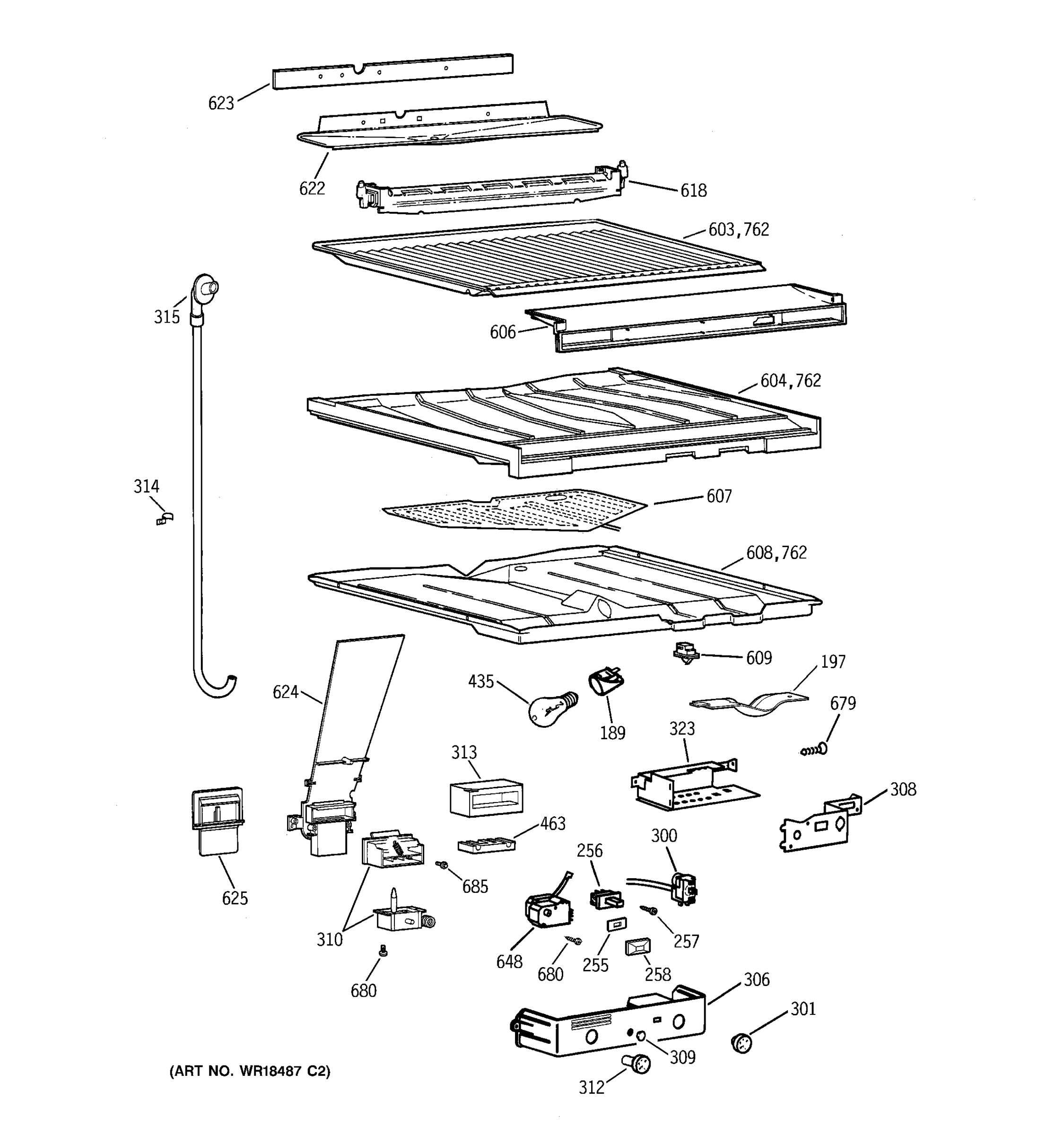 COMPARTMENT SEPARATOR PARTS