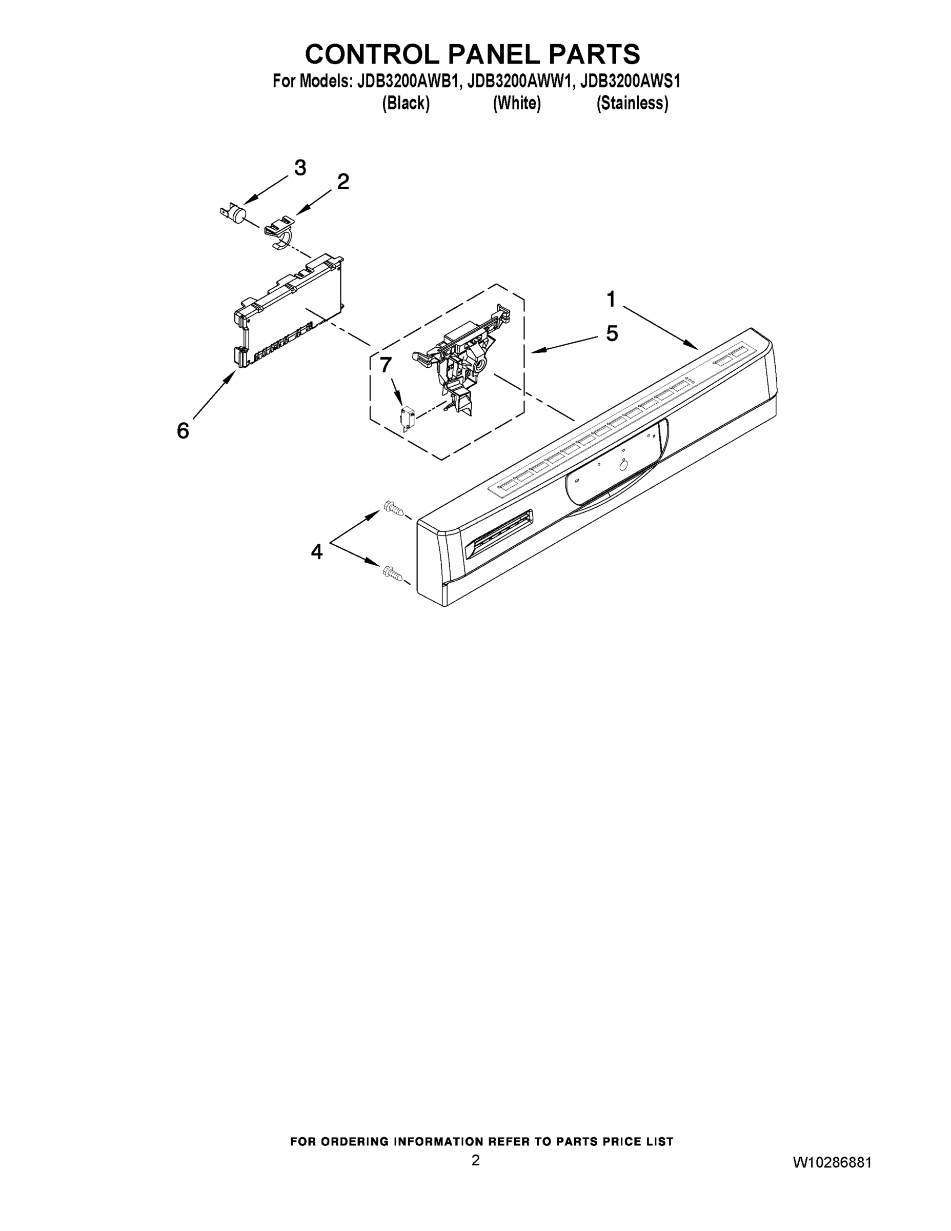 02 - CONTROL PANEL PARTS