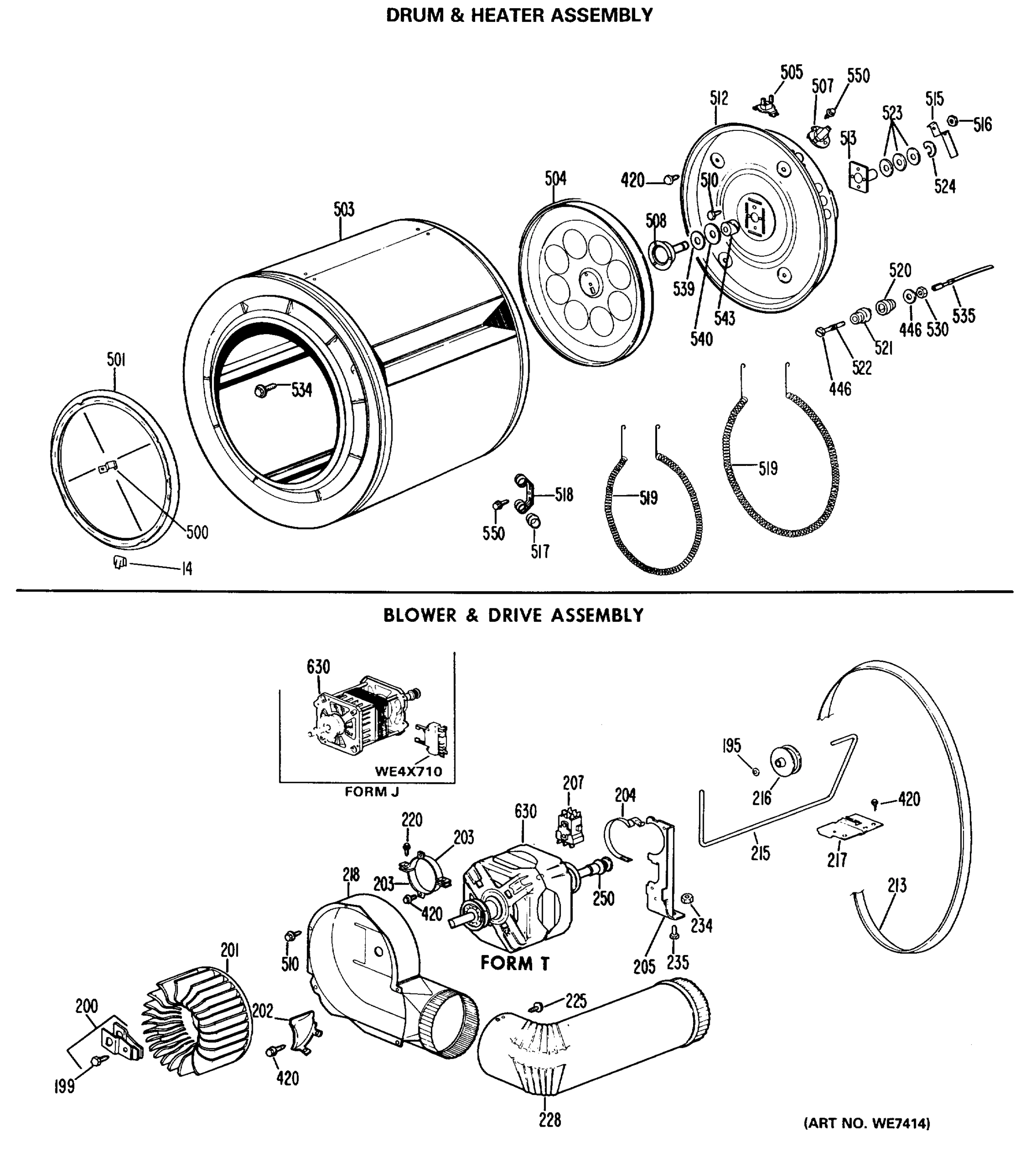 DRUM & HEATER ASSEMBLY