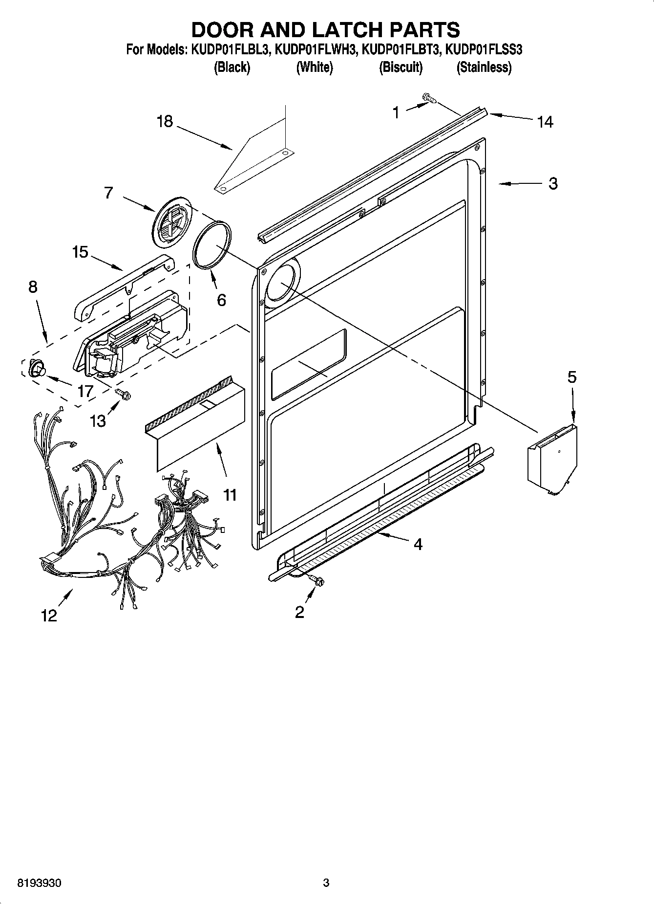 03 - DOOR AND LATCH PARTS