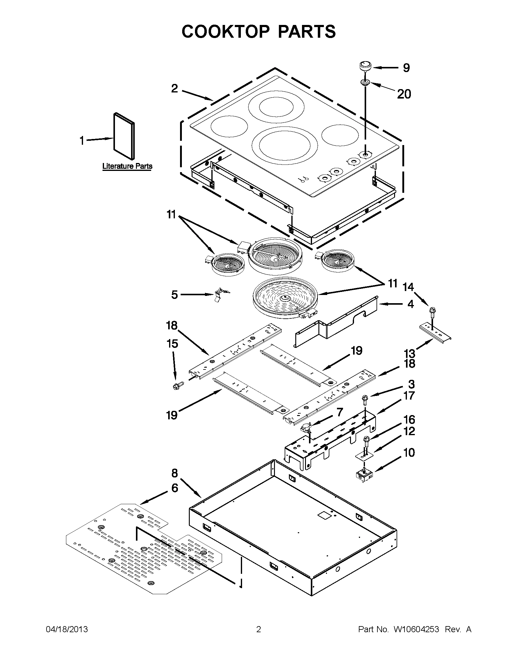 01 - COOKTOP PARTS