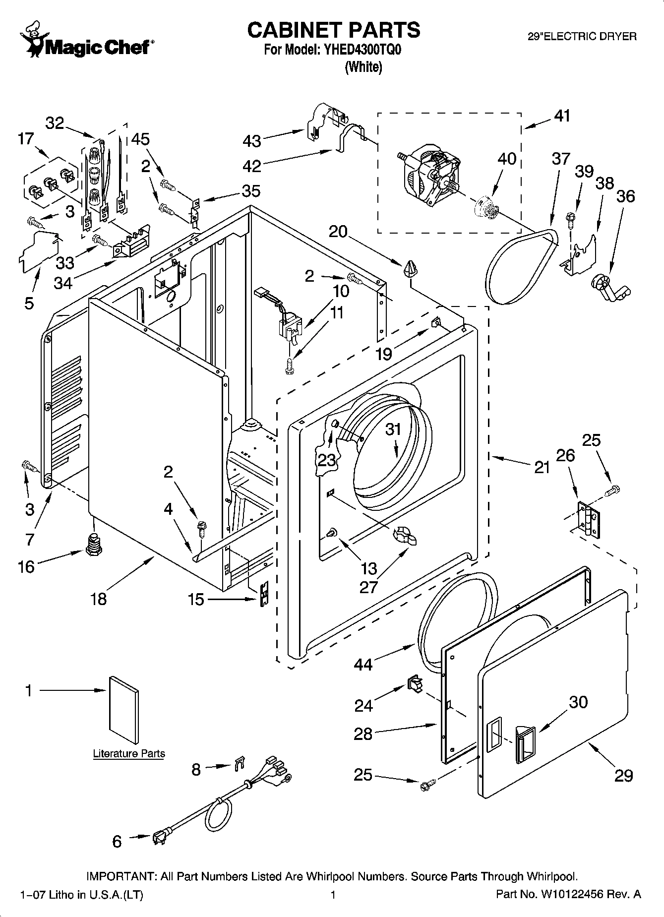 01 - CABINET PARTS