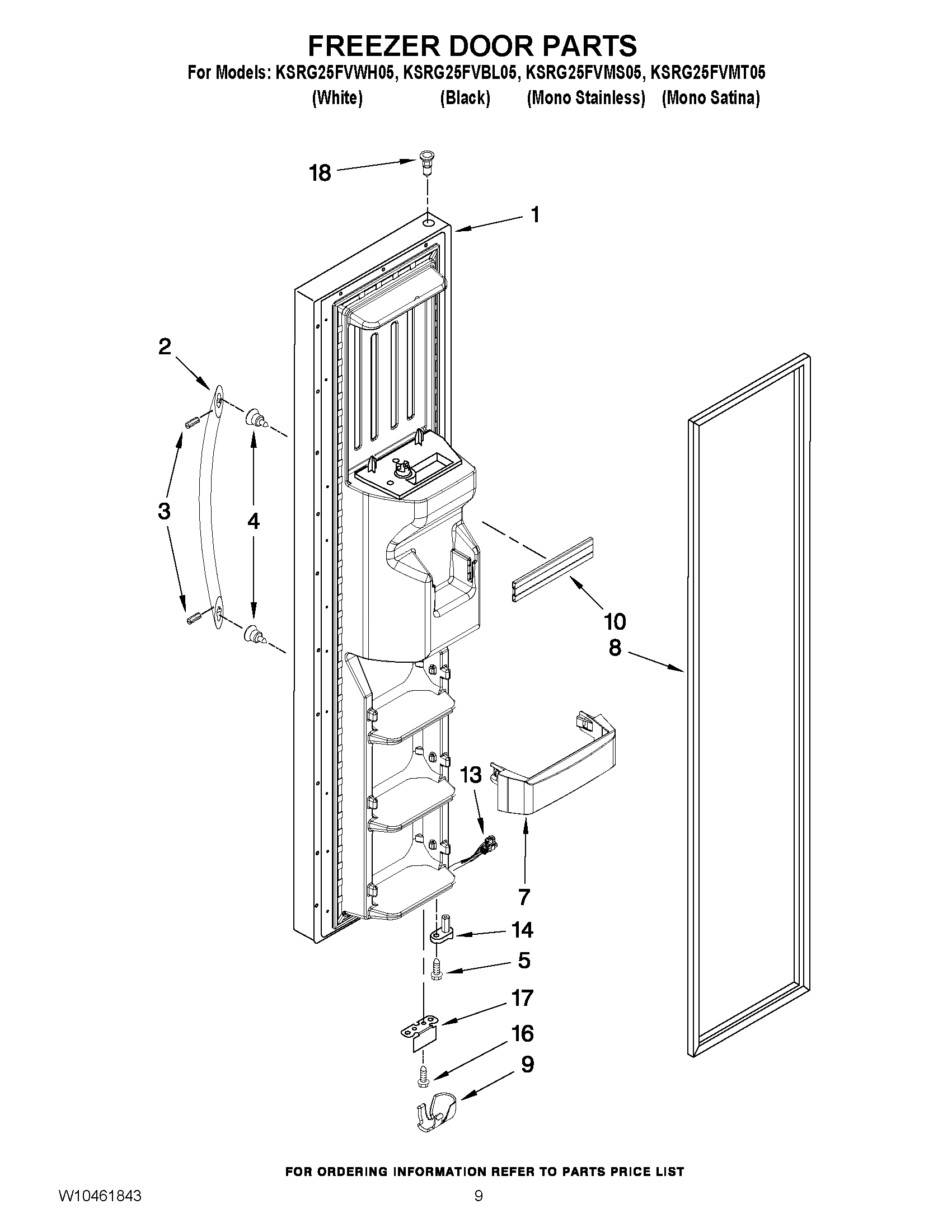 06 - FREEZER DOOR PARTS