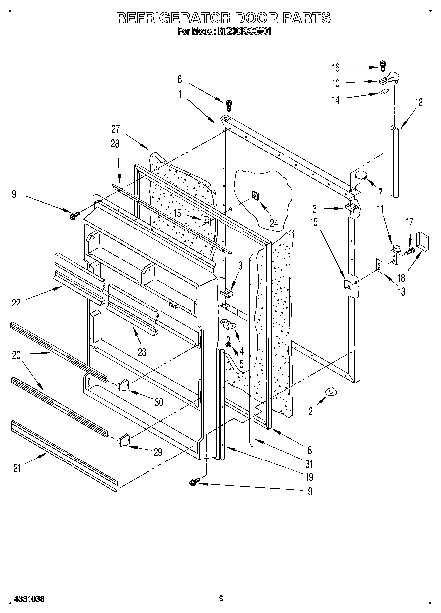 07 - REFRIGERATOR DOOR, LIT/OPTIONAL