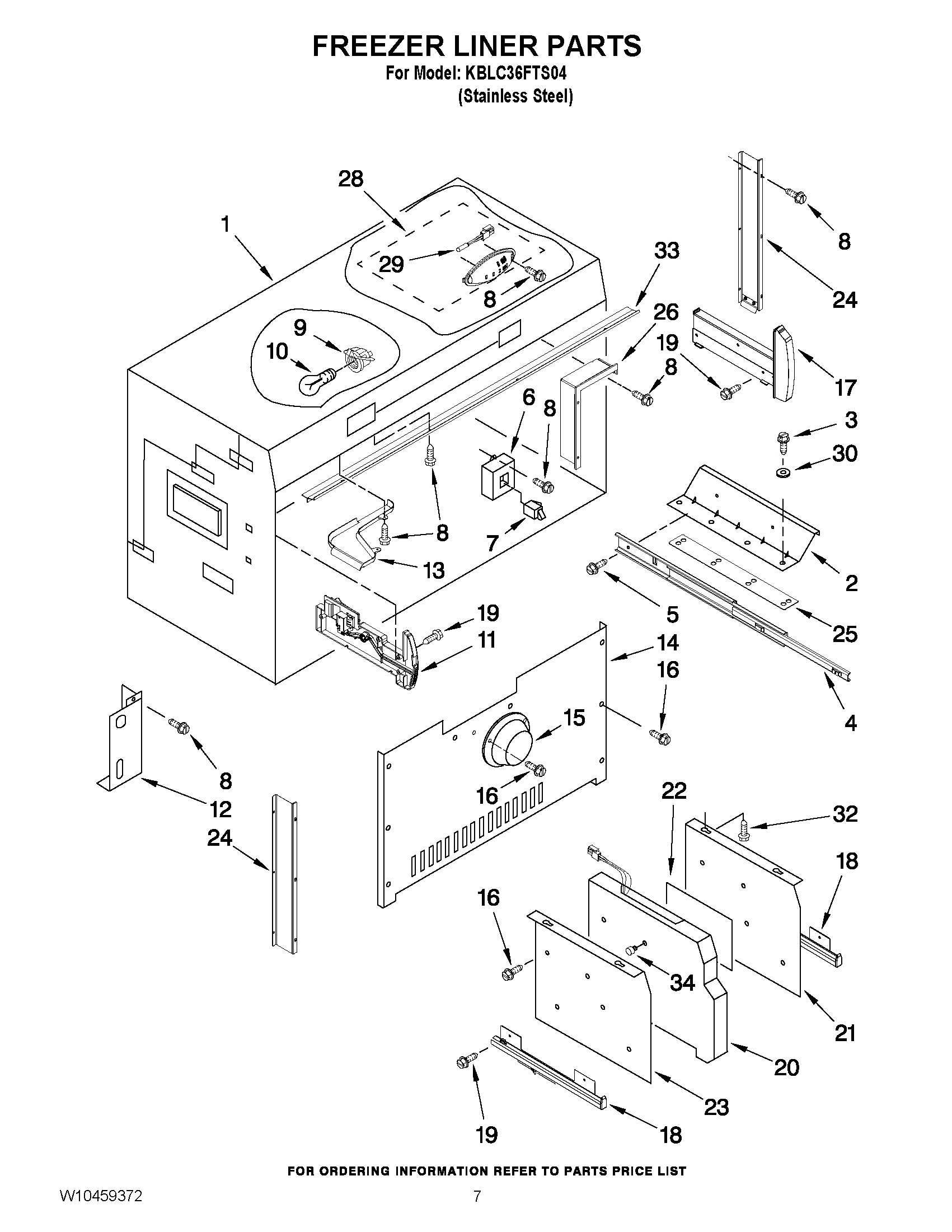 05 - FREEZER LINER PARTS