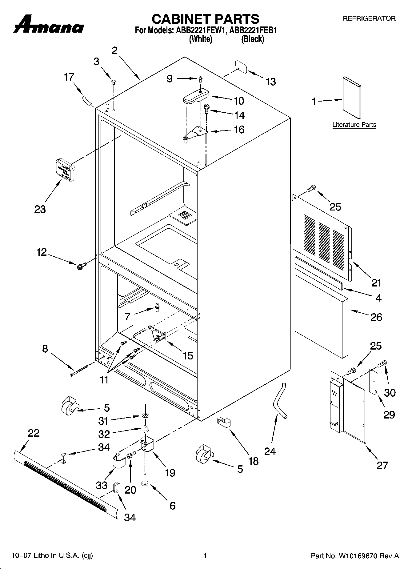 01 - CABINET PARTS