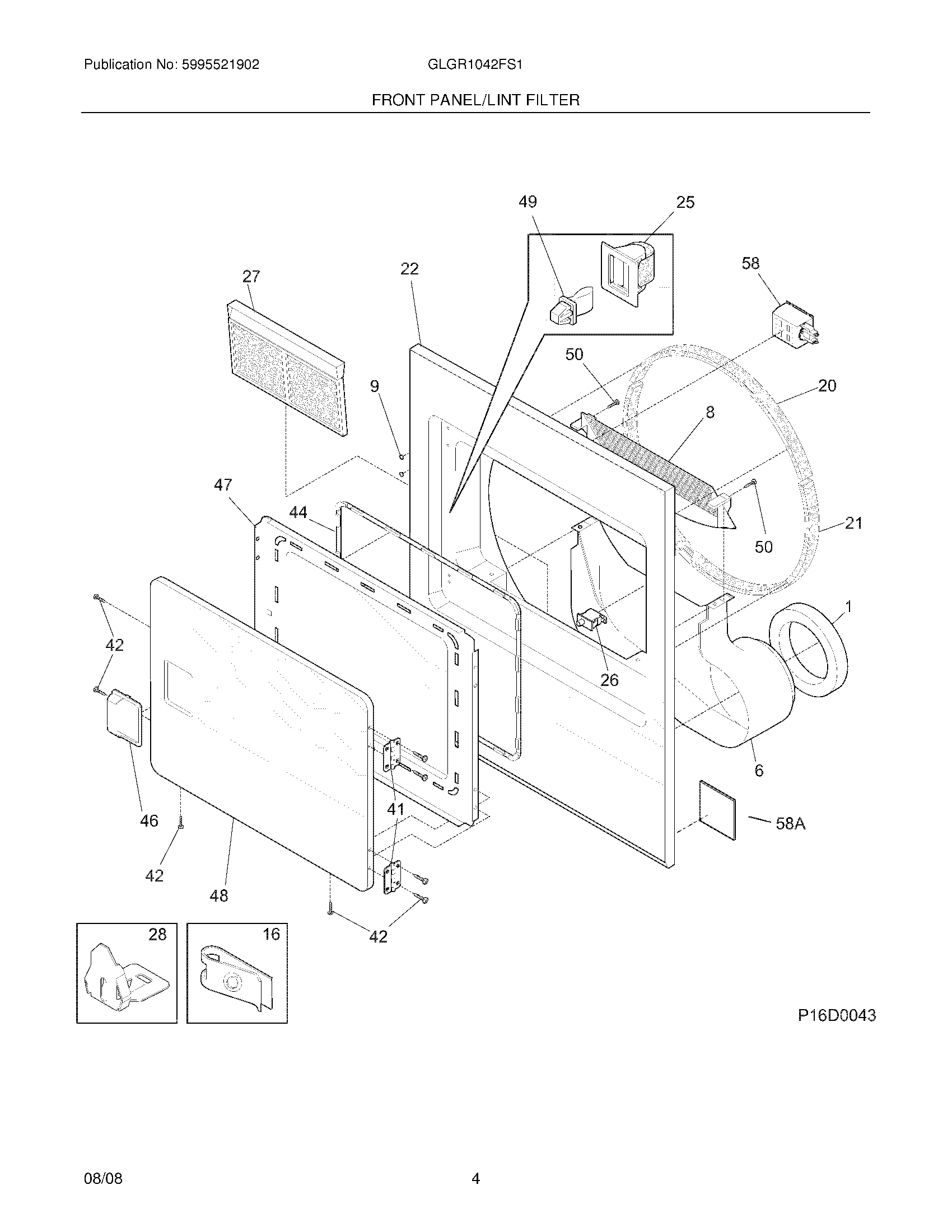 05 - FRONT PANEL/LINT FILTER