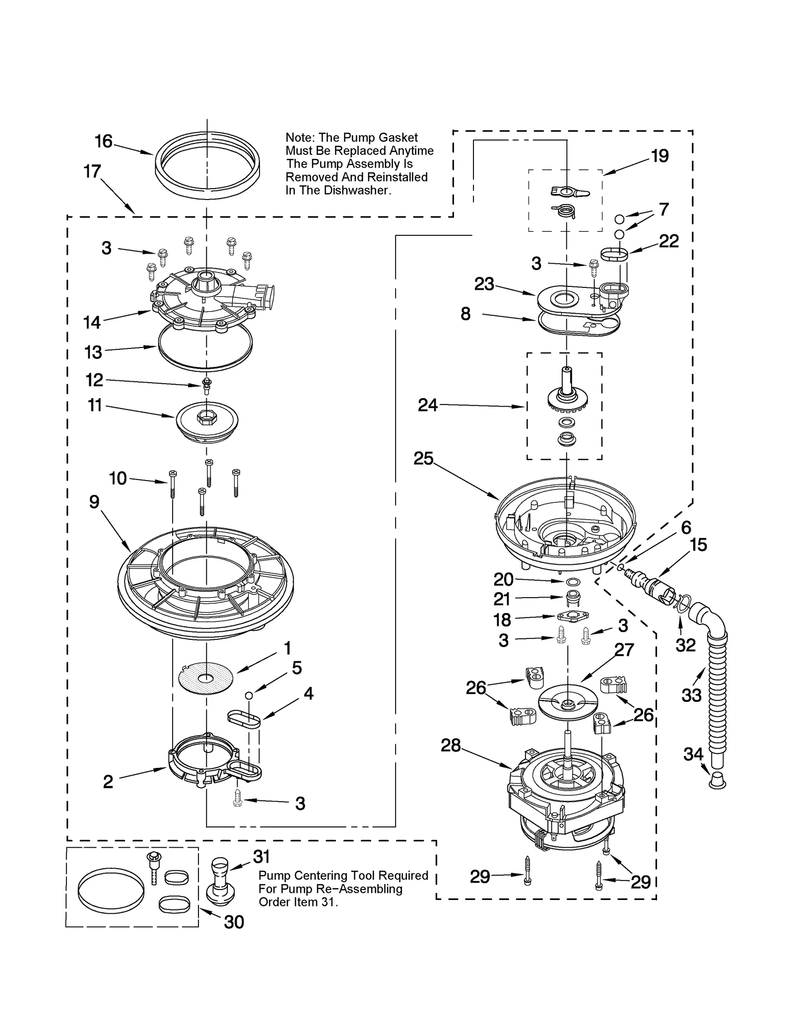 PUMP AND MOTOR PARTS