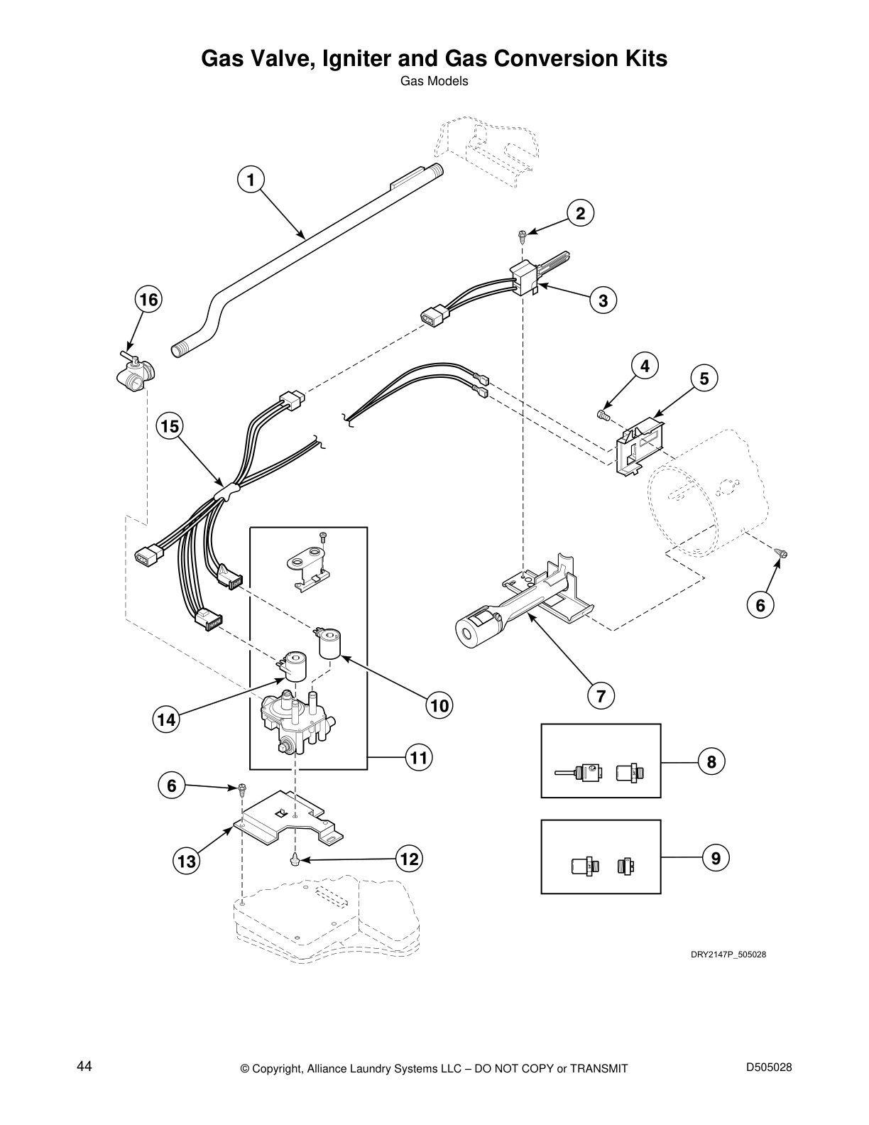 Gas Valve, Igniter and Gas Conversion Kits