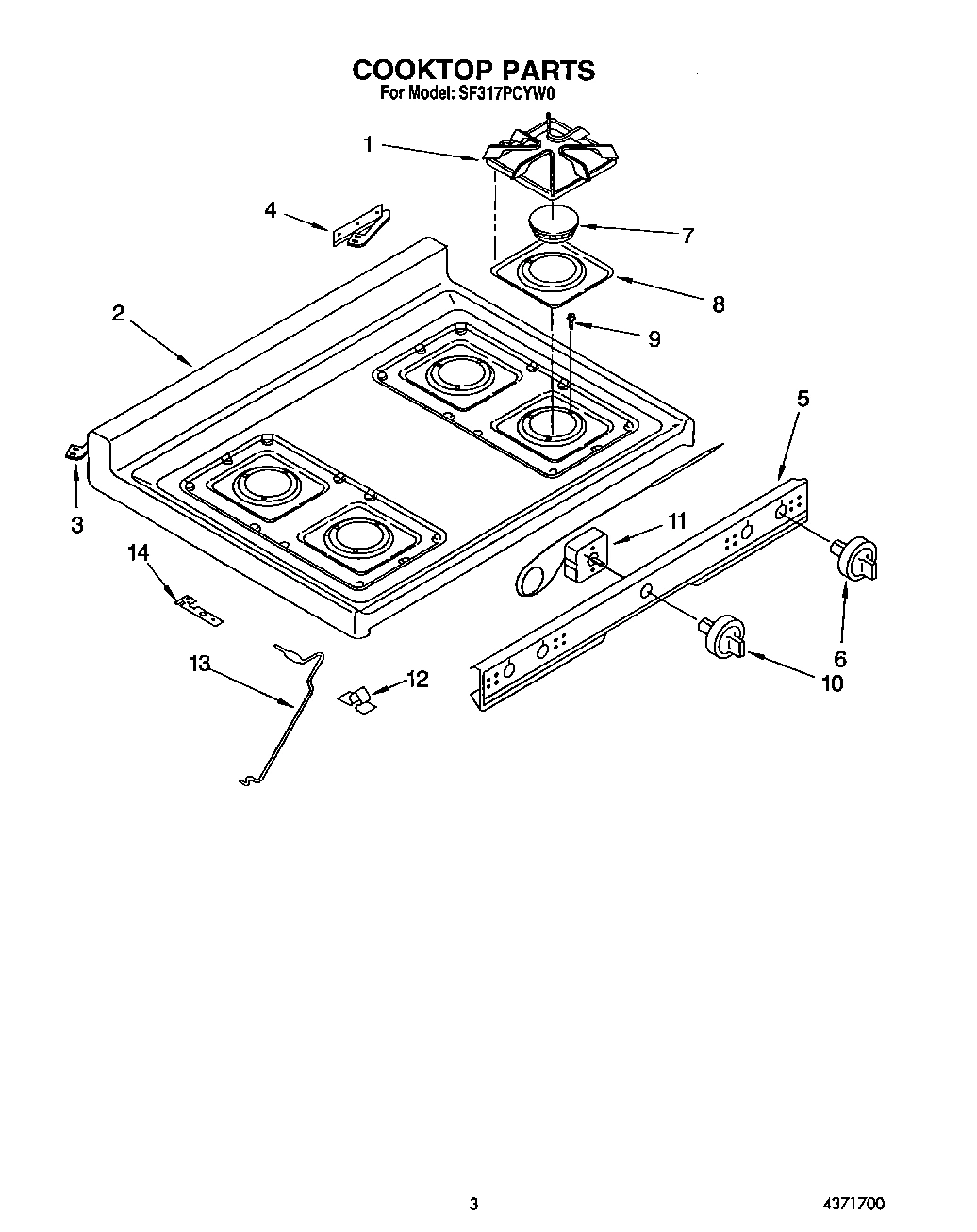 03 - COOKTOP, LIT/OPTIONAL