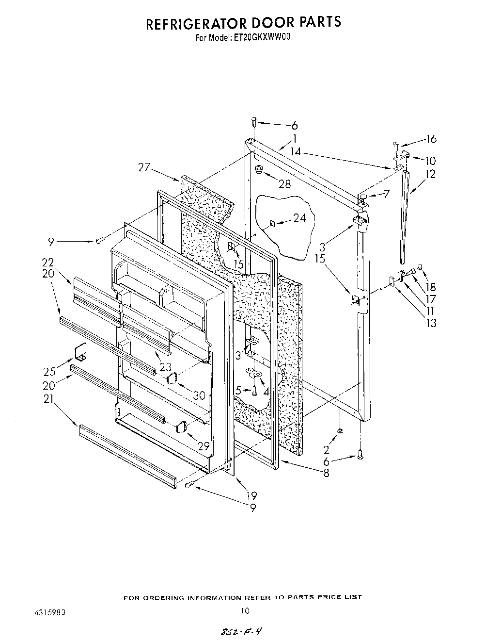 08 - REFRIGERATOR DOOR , LIT/OPTIONAL