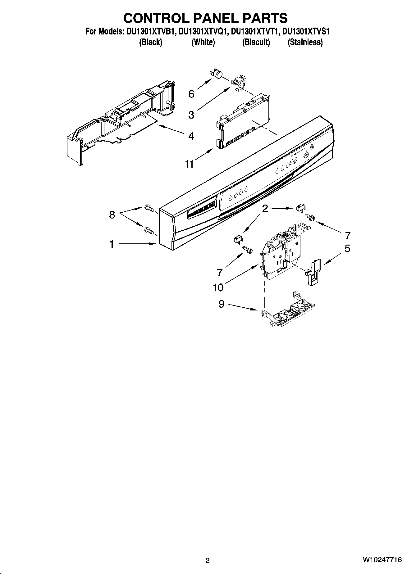 02 - CONTROL PANEL PARTS