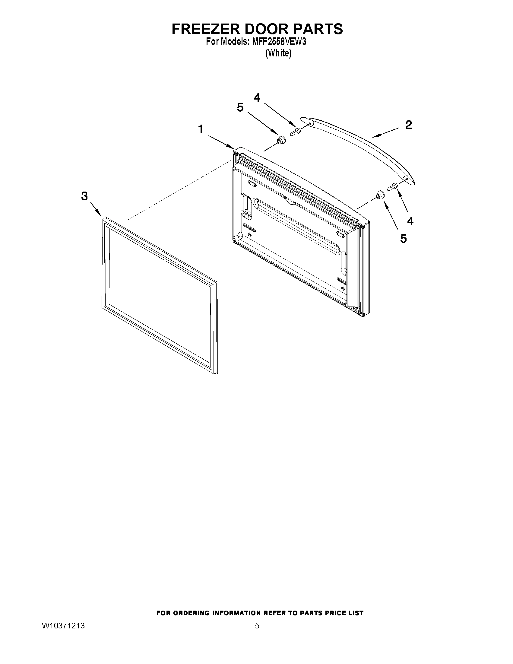 03 - FREEZER DOOR PARTS