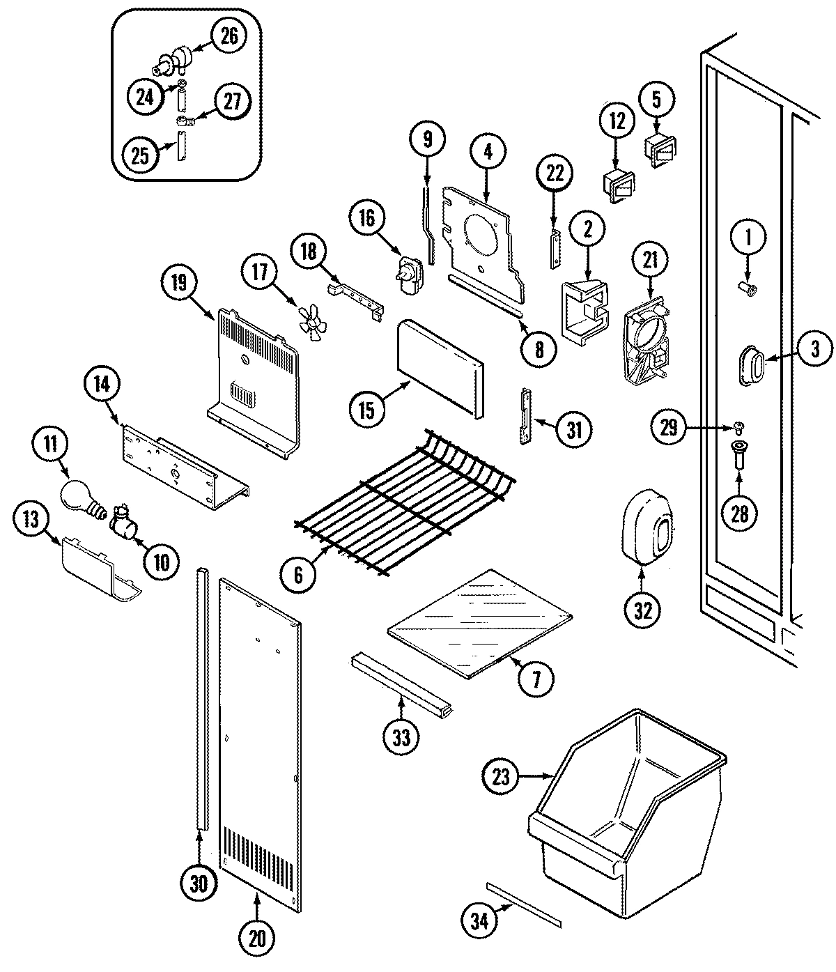 01 - FREEZER COMPARTMENT