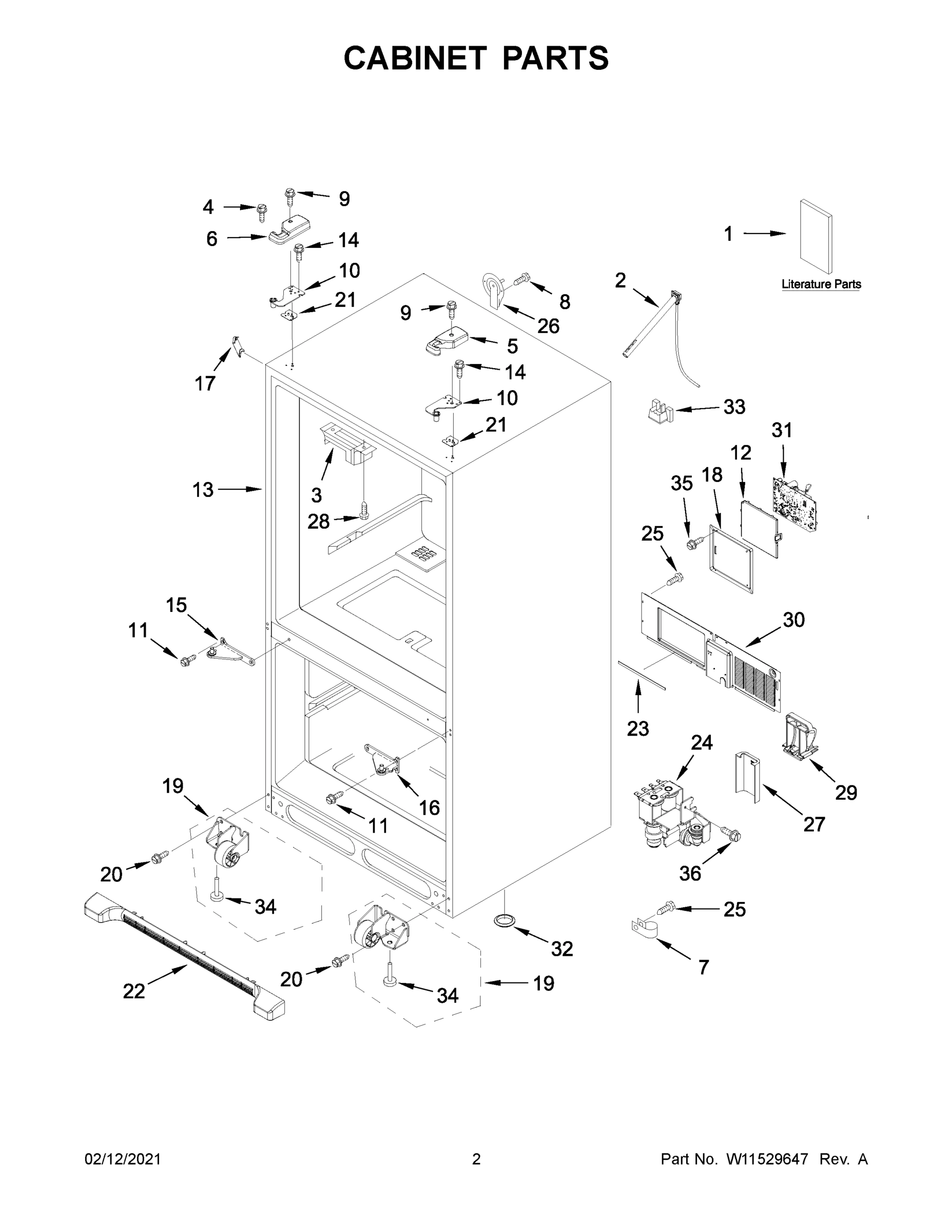 02 - CABINET PARTS