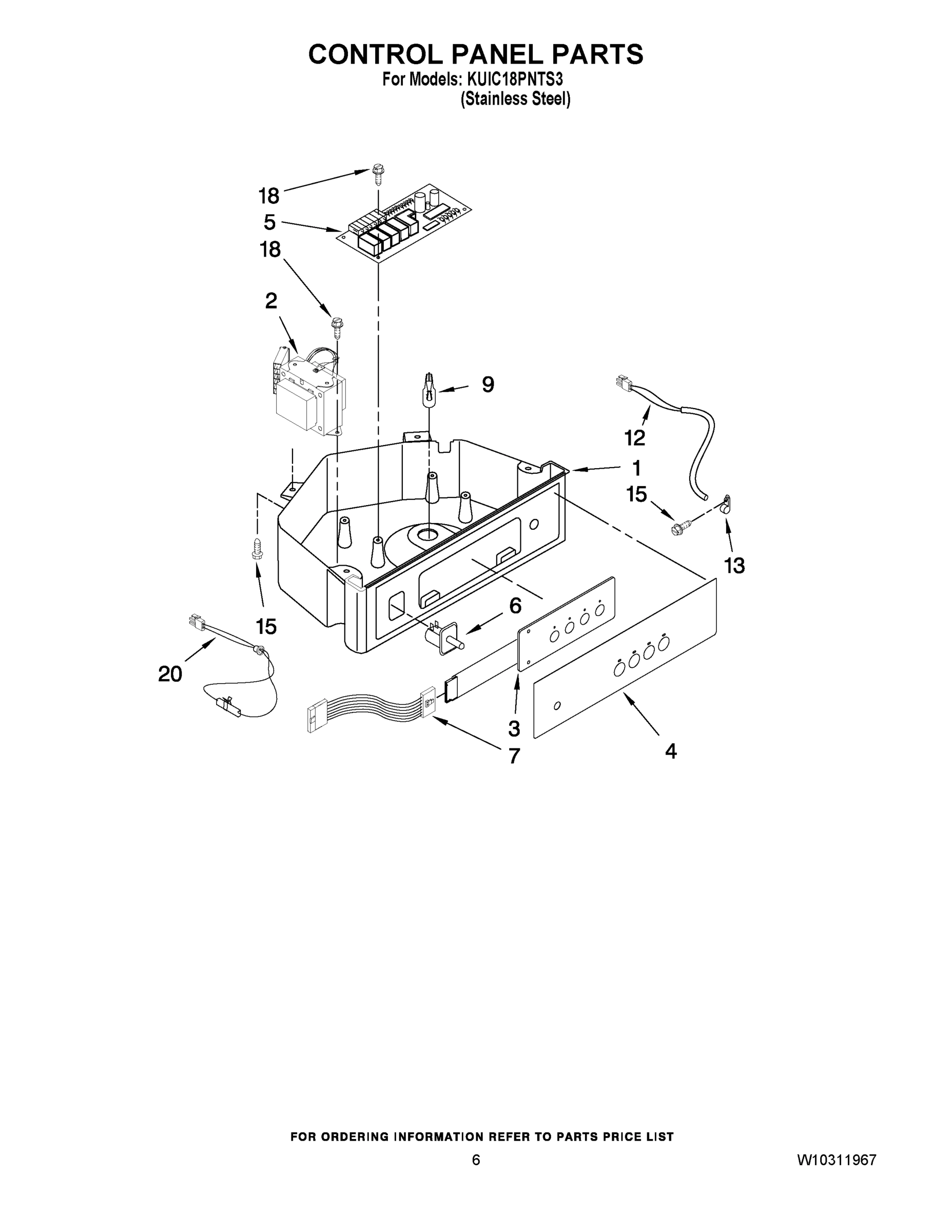 04 - CONTROL PANEL PARTS