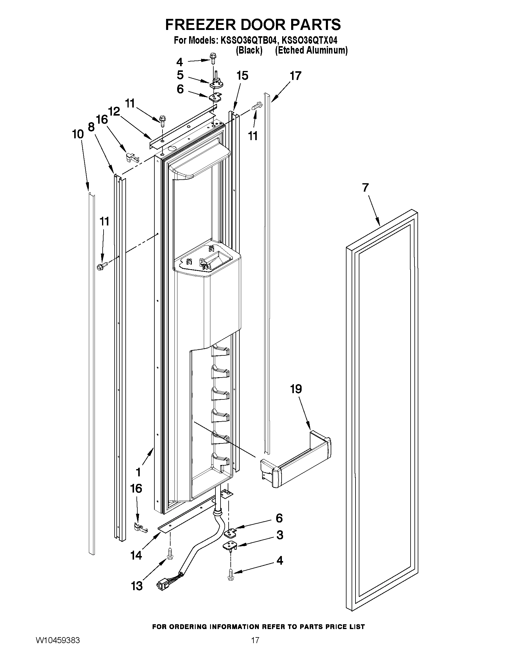 11 - FREEZER DOOR PARTS