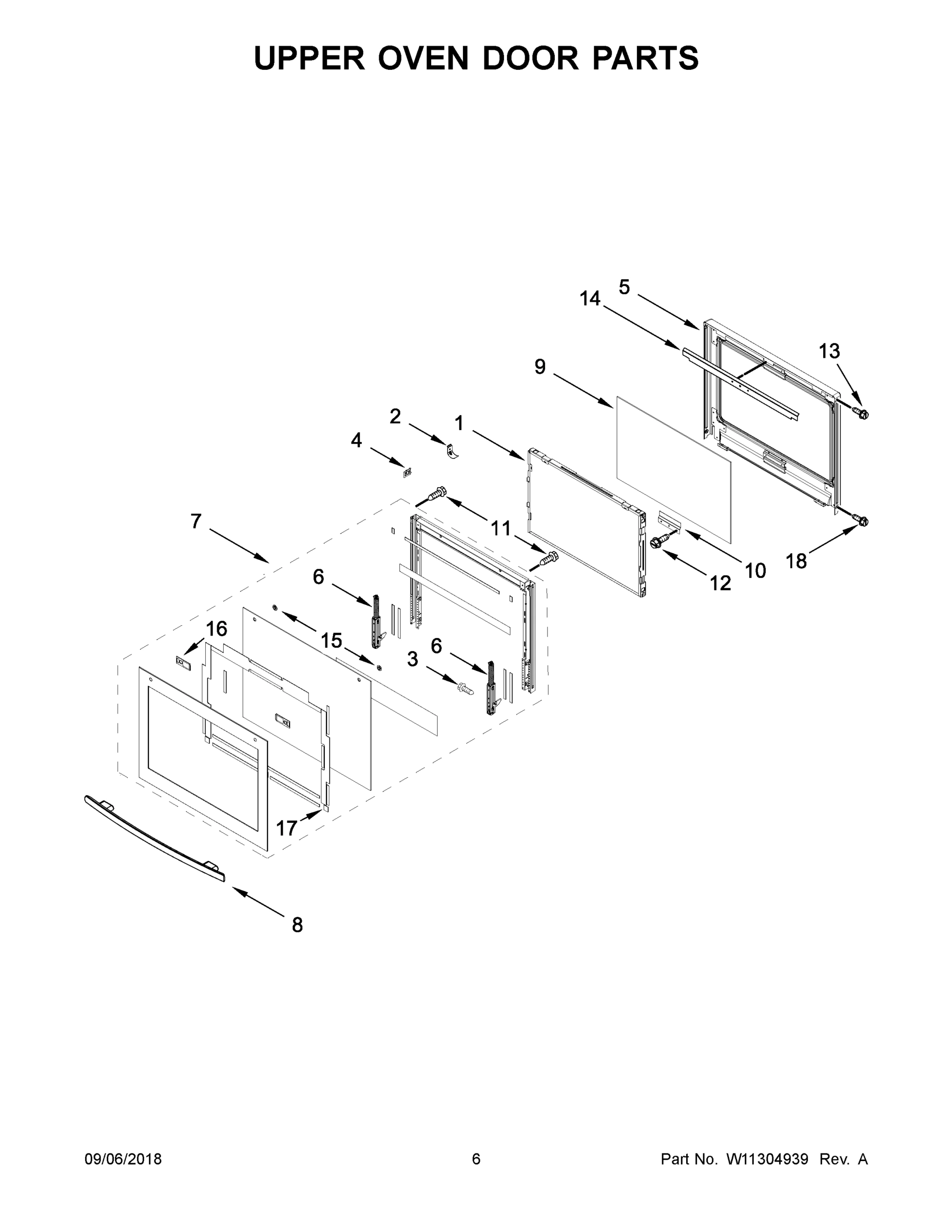 04 - UPPER OVEN DOOR PARTS