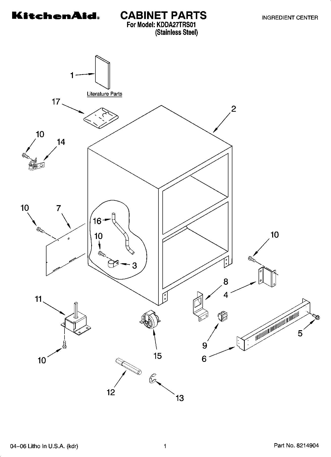 01 - CABINET PARTS