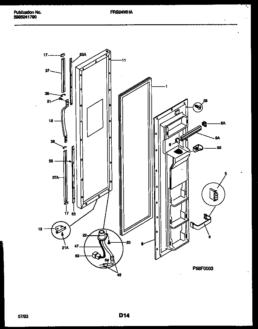 02 - FREEZER DOOR PARTS