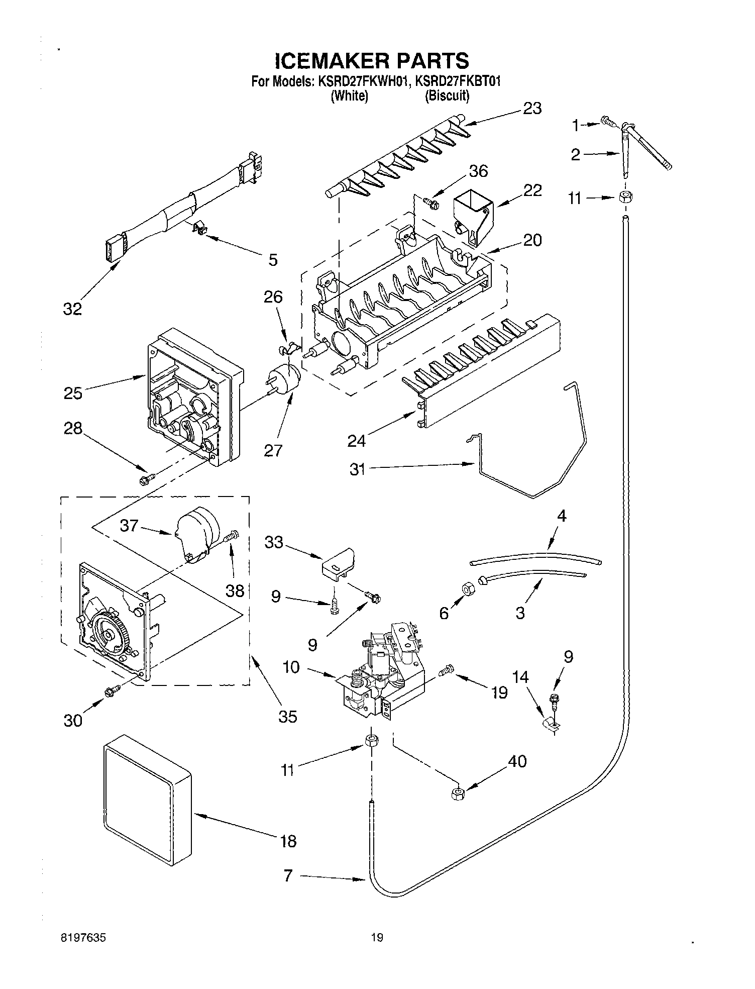 12 - ICE MAKER, OPTIONAL