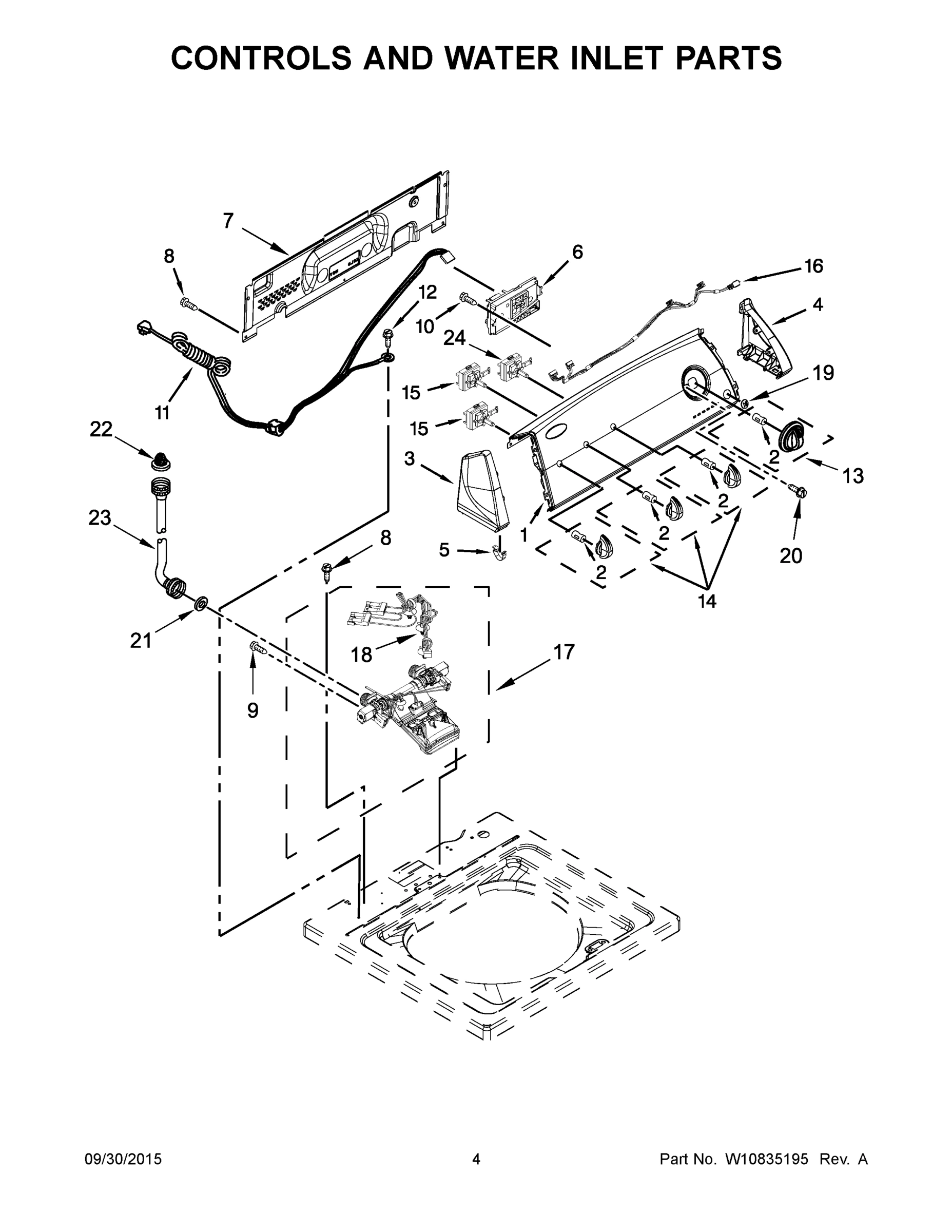 03 - CONTROLS AND WATER INLET PARTS