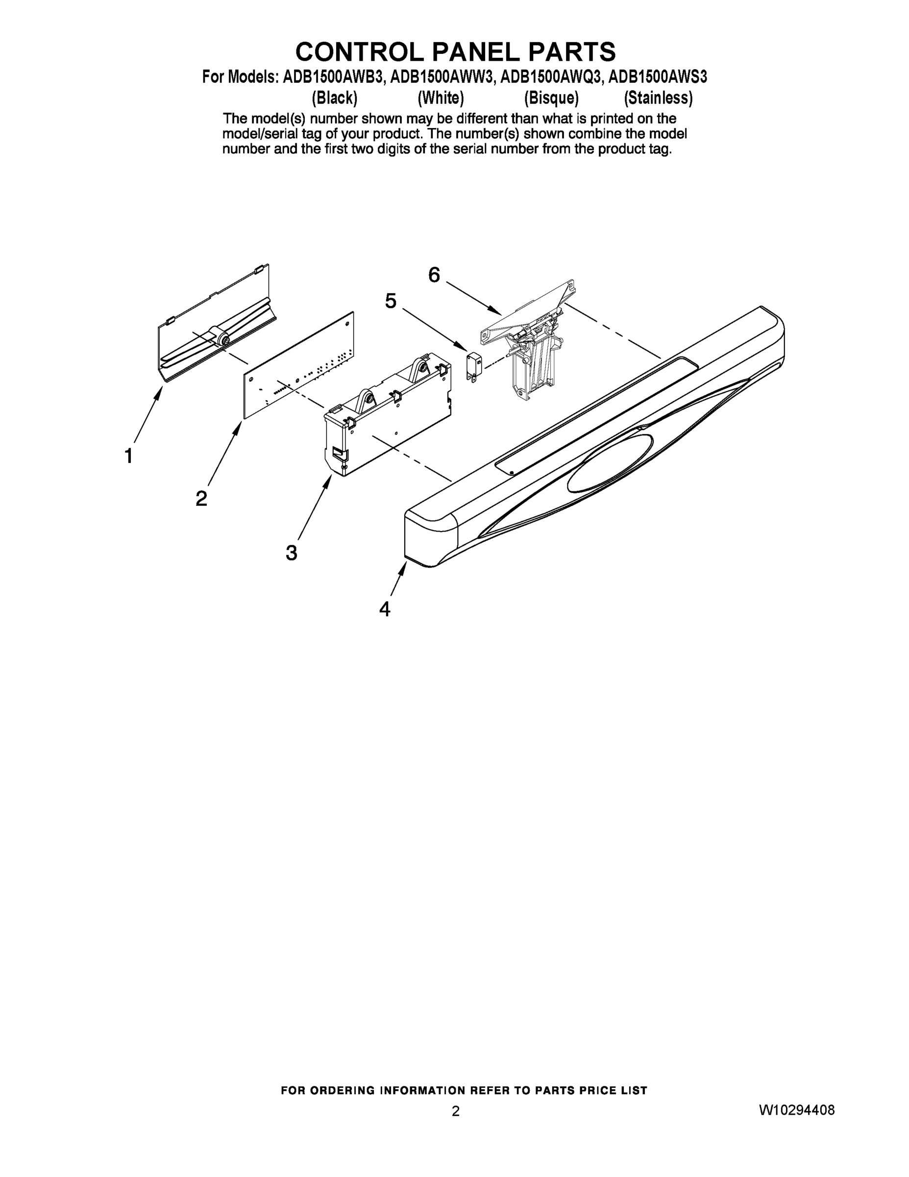 02 - CONTROL PANEL PARTS