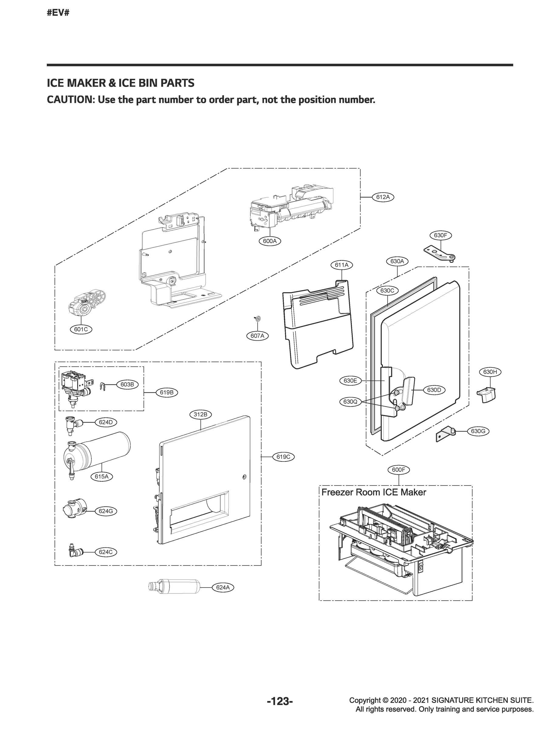 ICE MAKER & ICE BIN PARTS