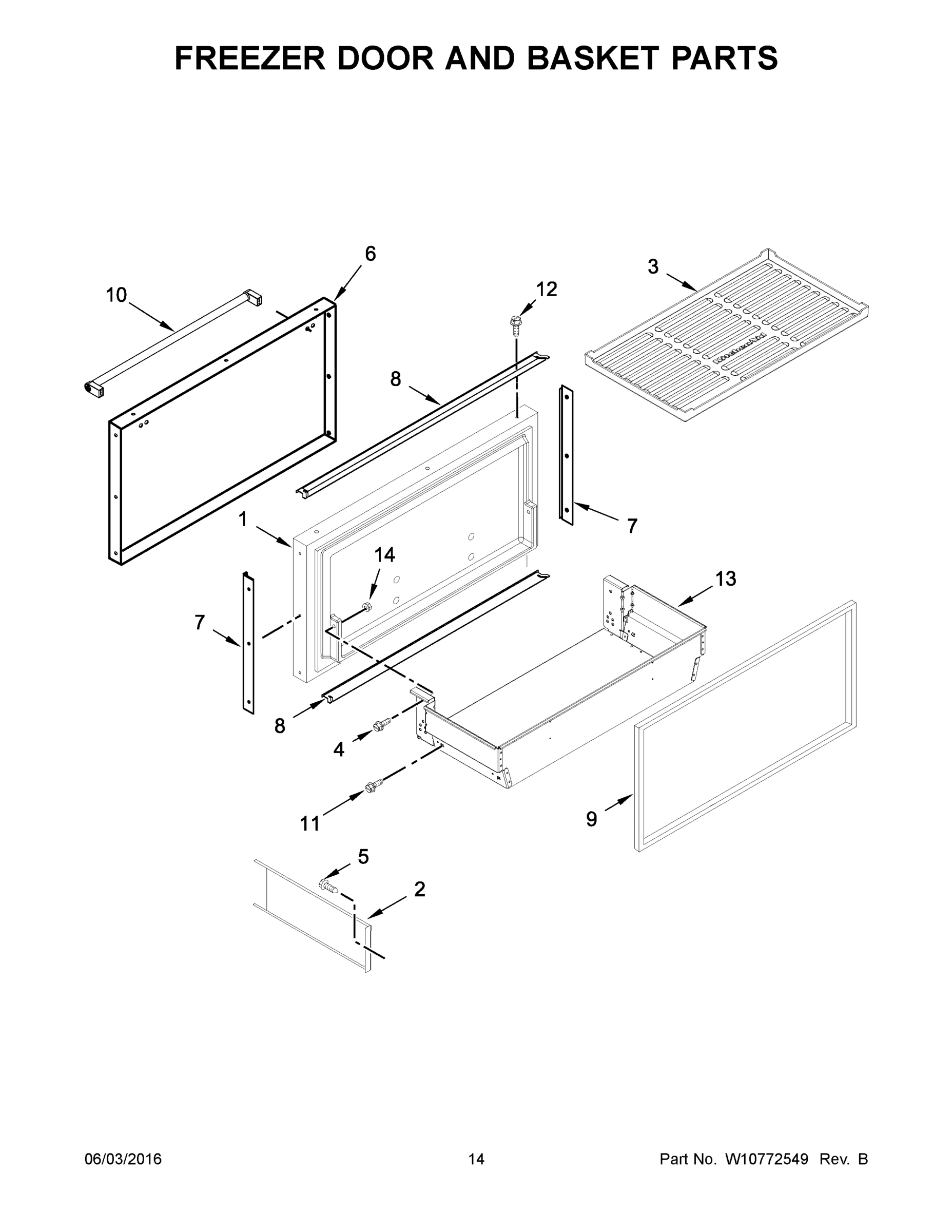 08 - FREEZER DOOR AND BASKET PARTS