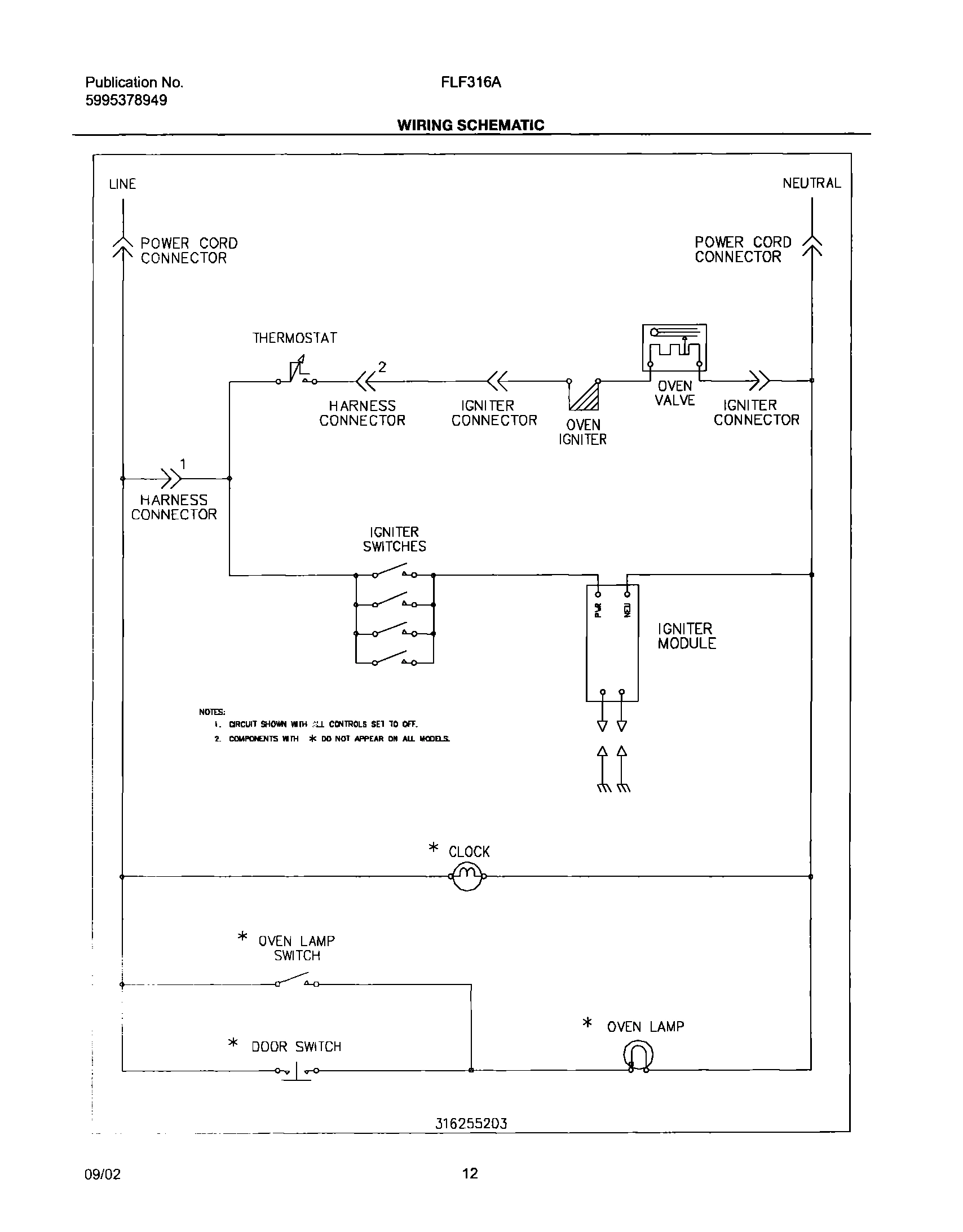 12 - WIRING SCHEMATIC