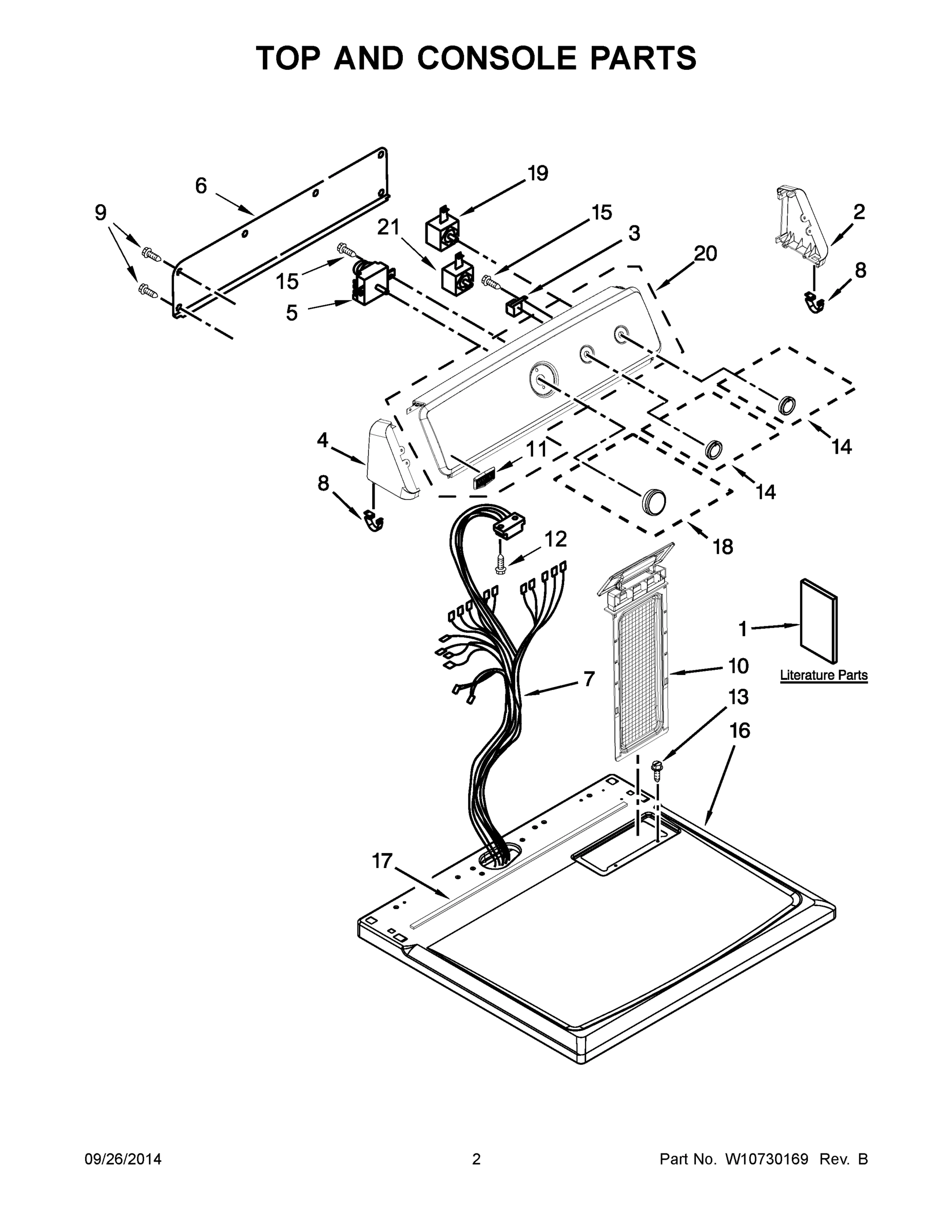 02 - TOP AND CONSOLE PARTS