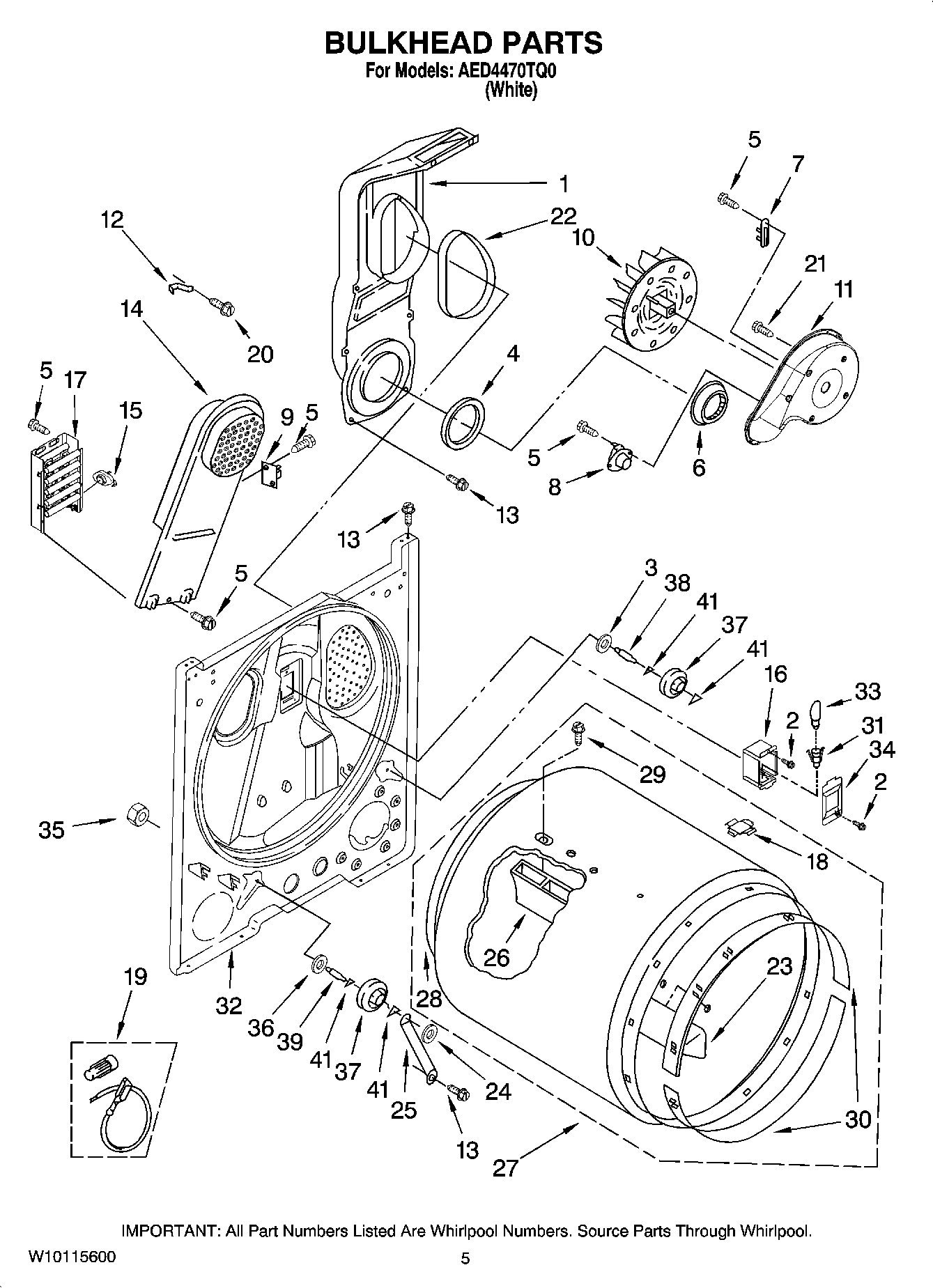 03 - BULKHEAD PARTS, OPTIONAL PARTS (NOT INCLUDED)
