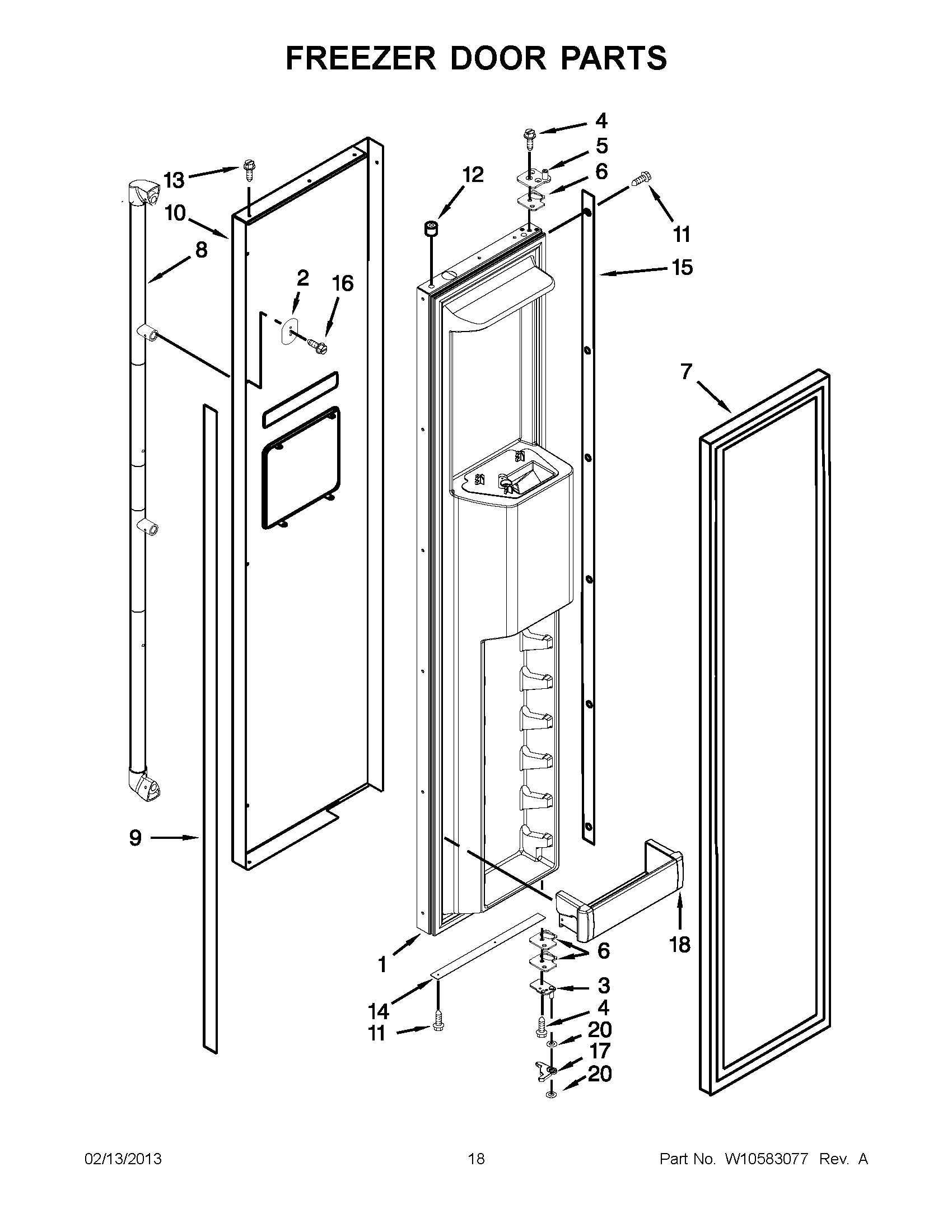 09 - FREEZER DOOR PARTS
