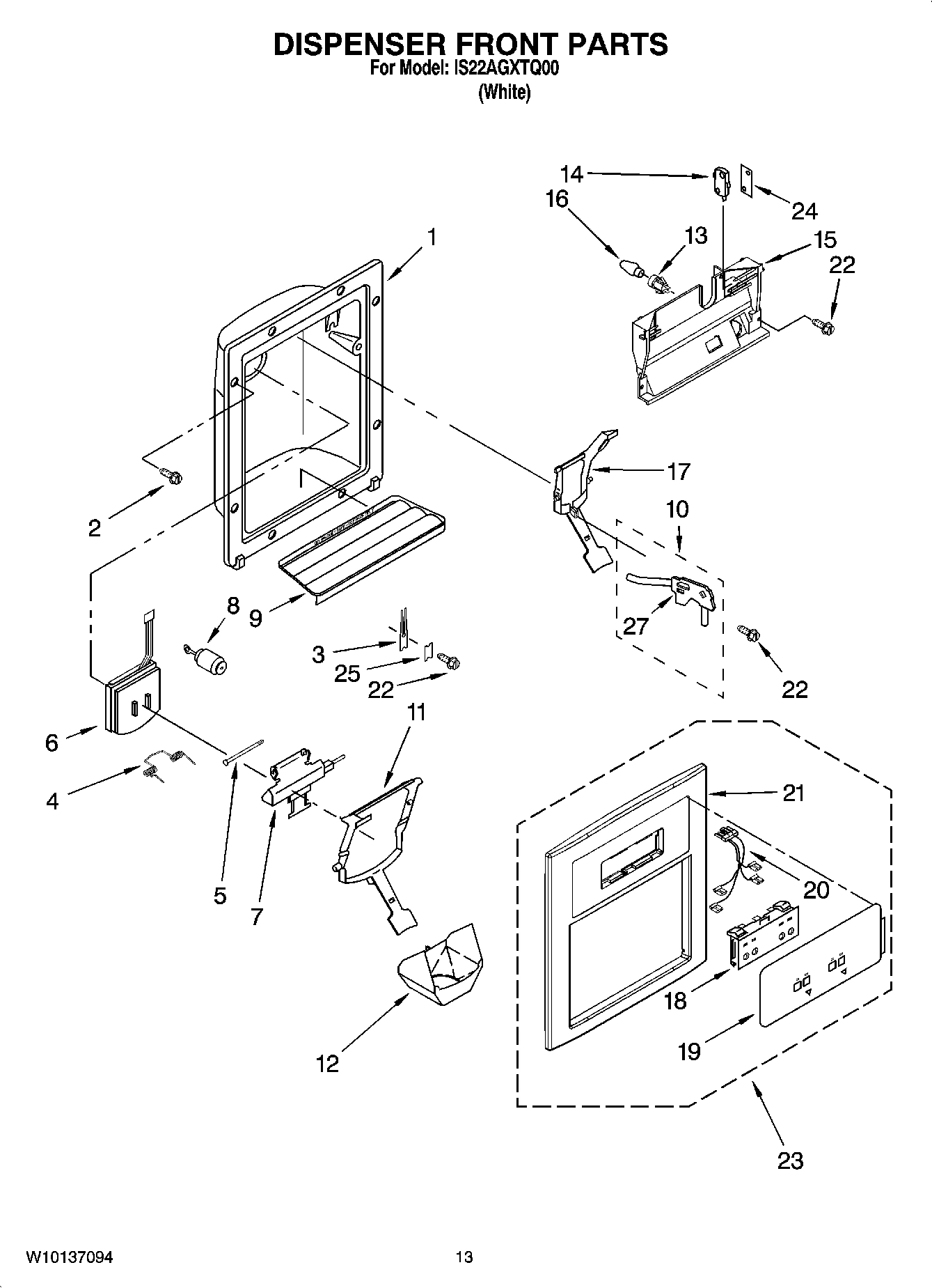 08 - DISPENSER FRONT PARTS