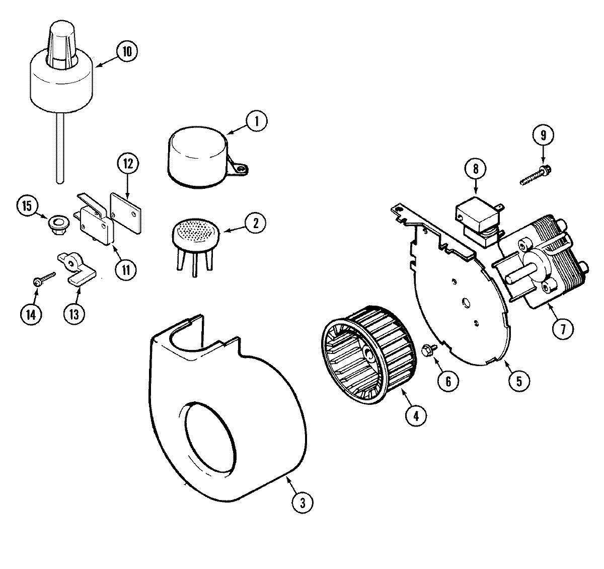 01 - BLOWER, FLOAT & WATER LEVEL SWITCH (B.C)