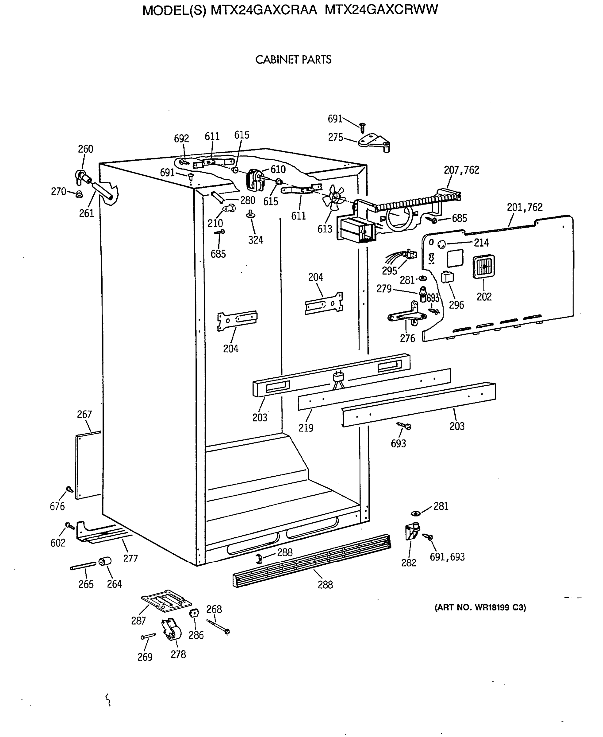 CABINET PARTS