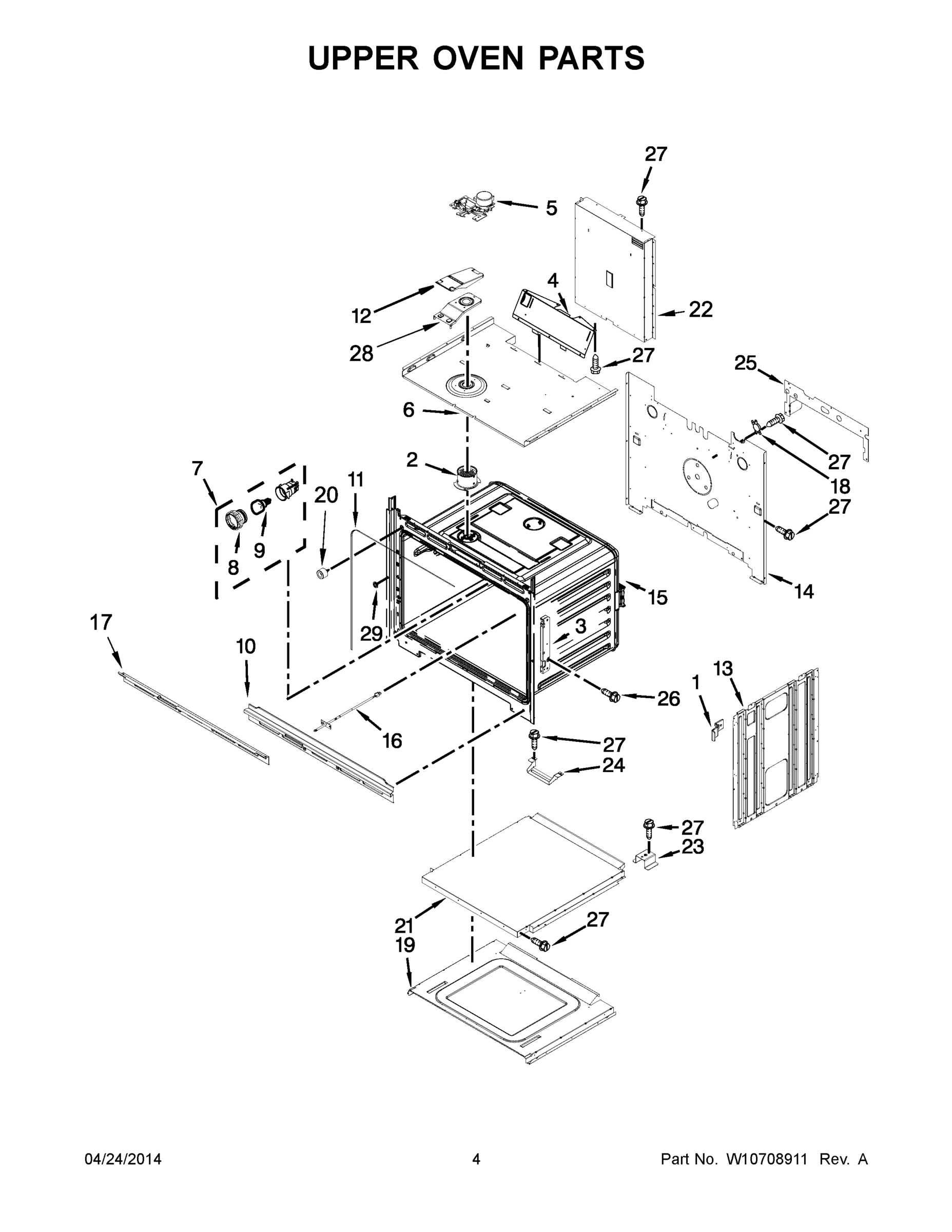 03 - UPPER OVEN PARTS