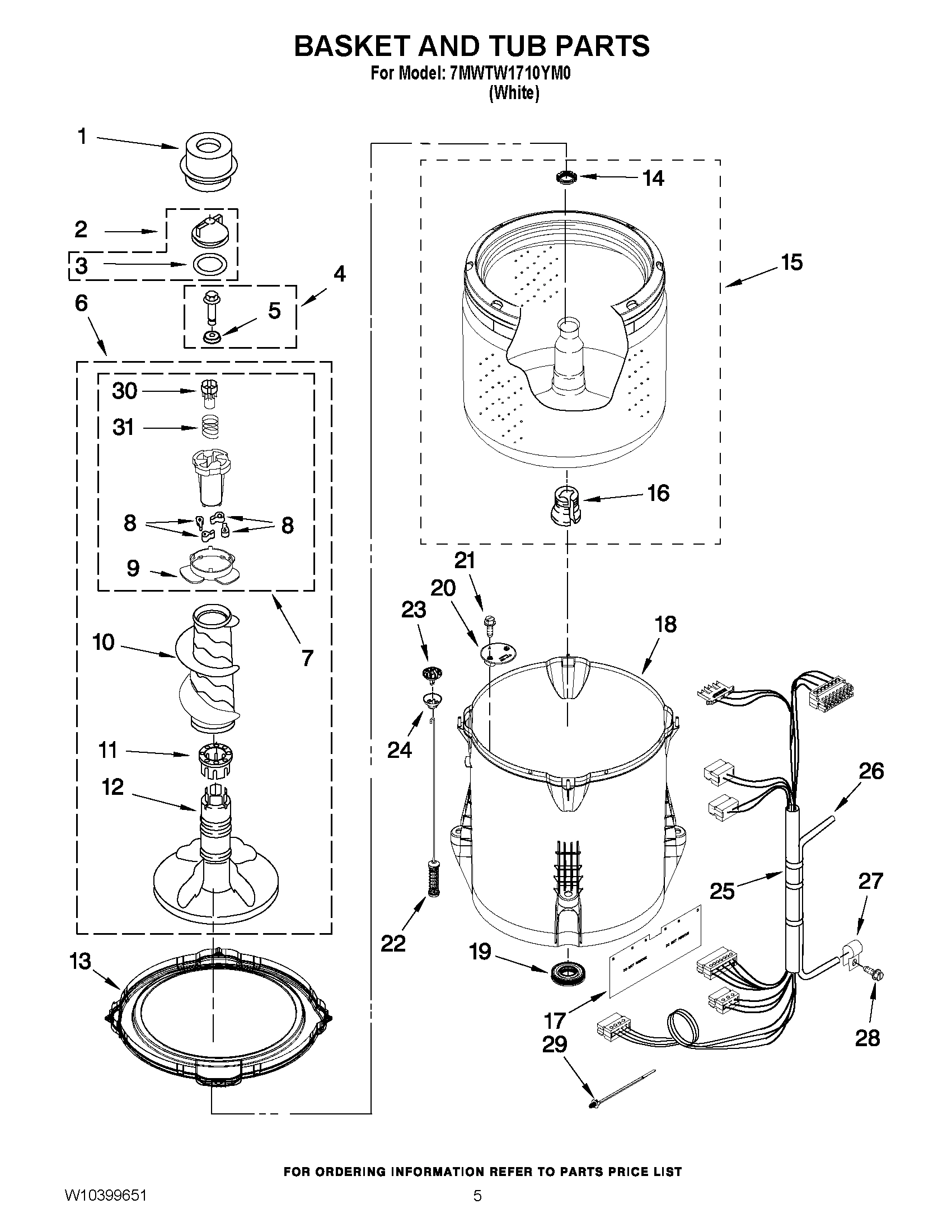 03 - BASKET AND TUB PARTS