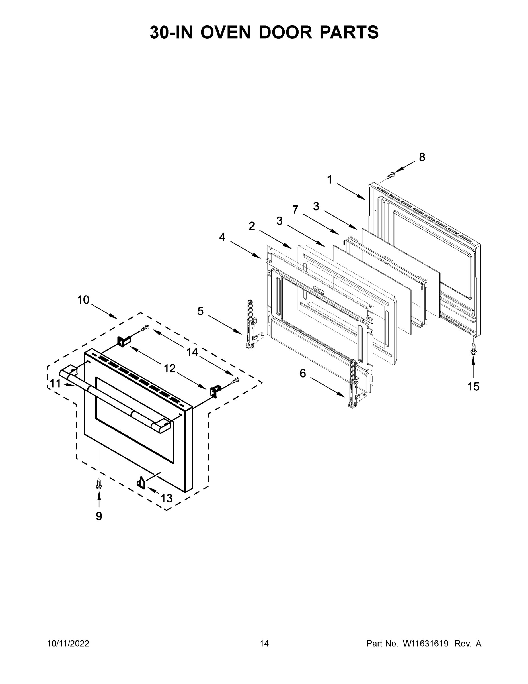 08 - 30-IN OVEN DOOR PARTS
