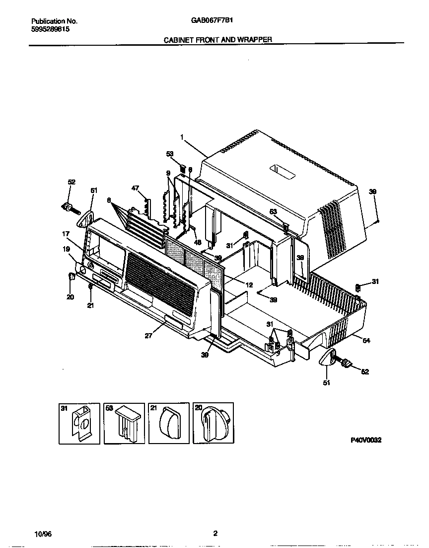 02 - CABINET FRONT AND WRAPPER