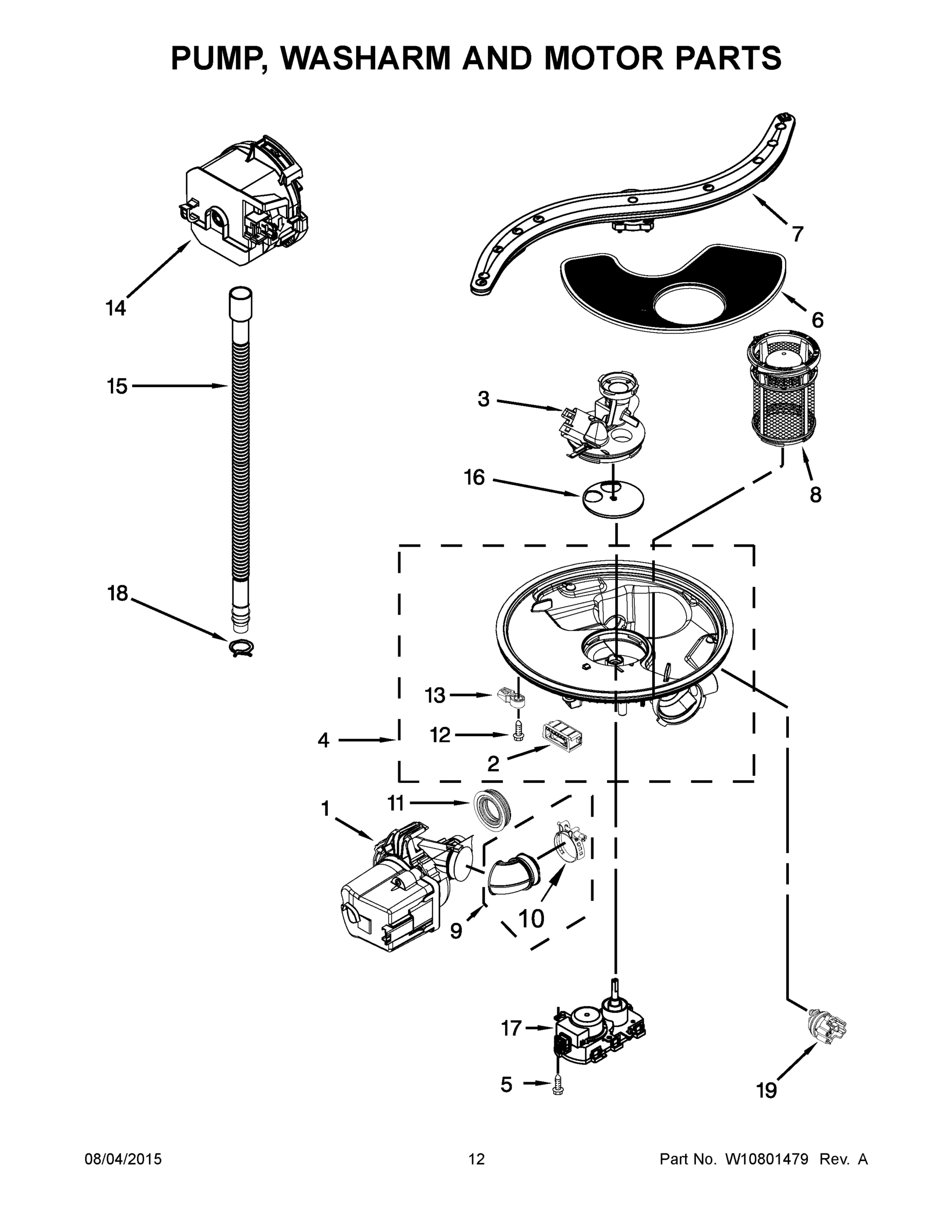 07 - PUMP, WASHARM AND MOTOR PARTS