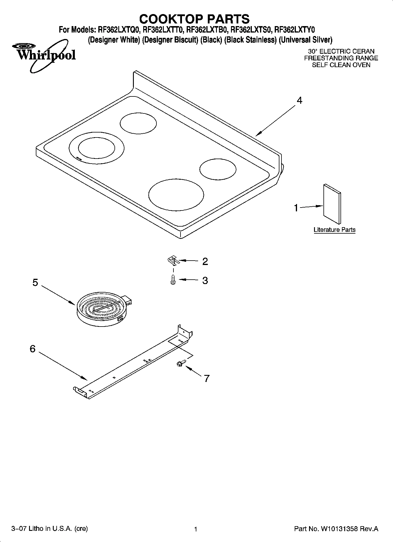 01 - COOKTOP PARTS