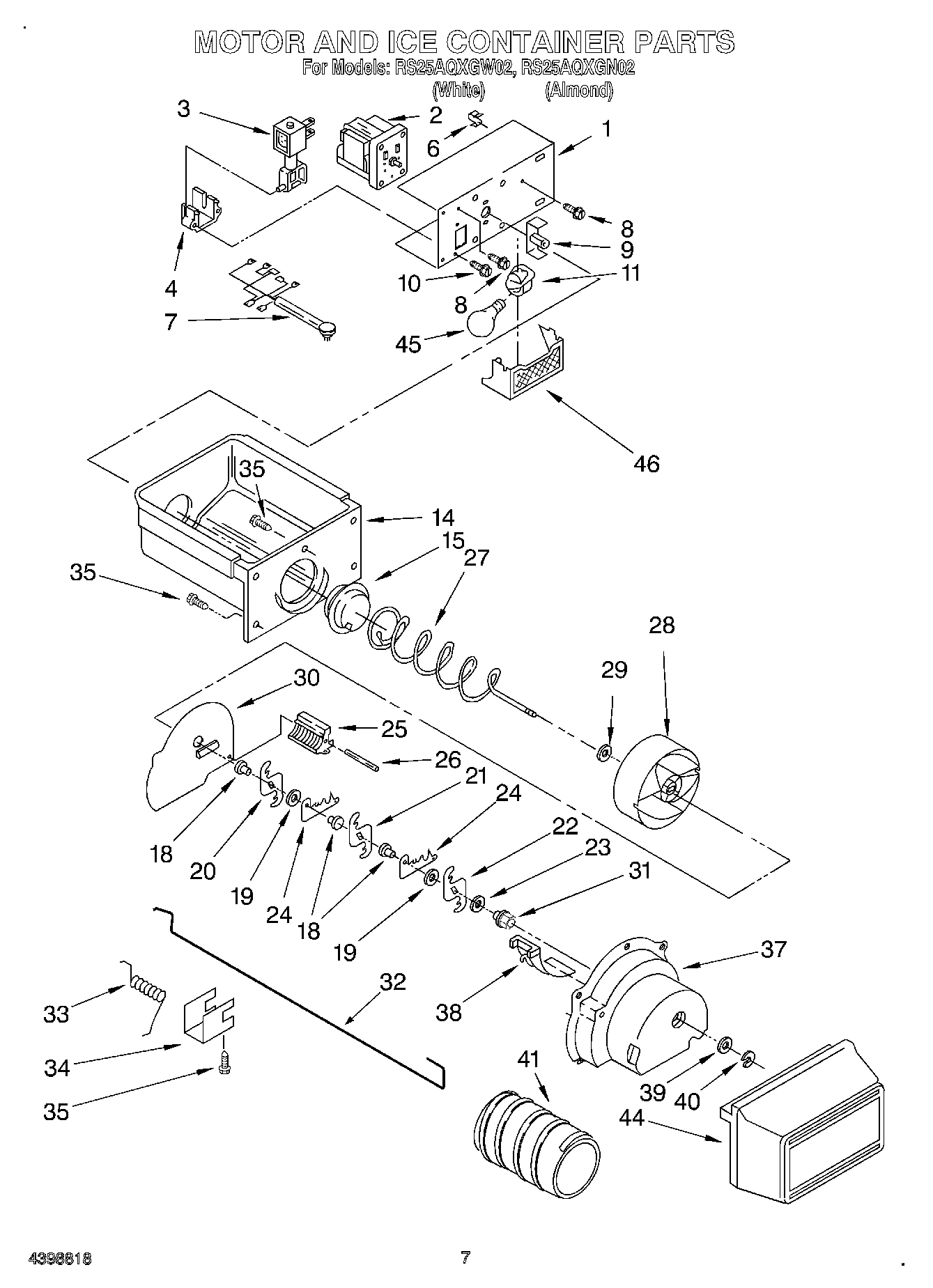 05 - MOTOR AND ICE CONTAINER