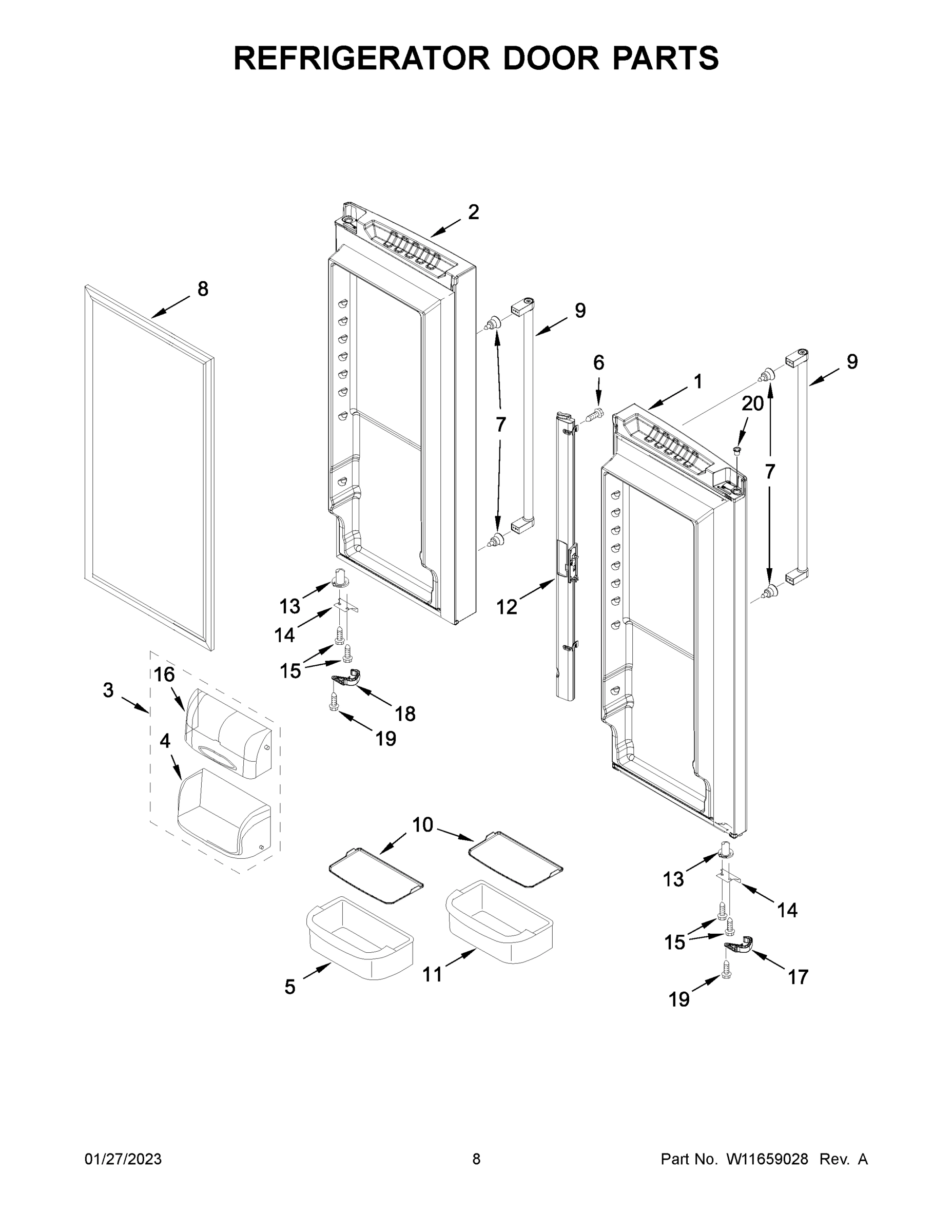 05 - REFRIGERATOR DOOR PARTS