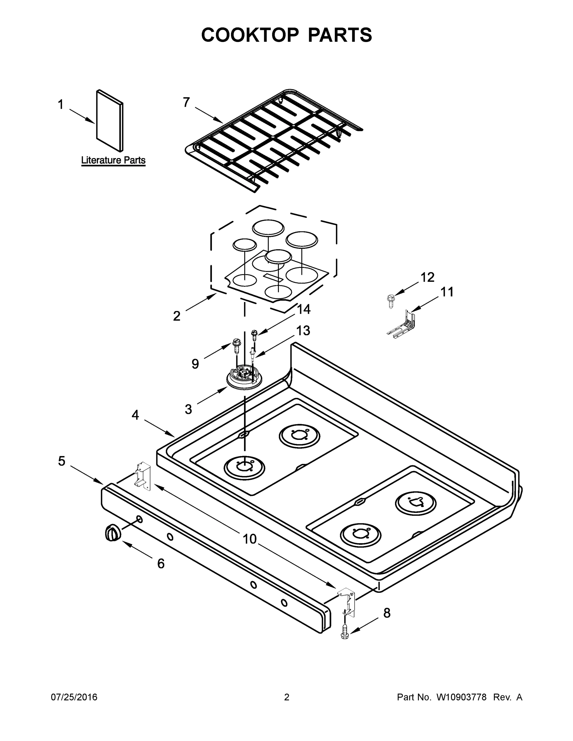 02 - COOKTOP PARTS